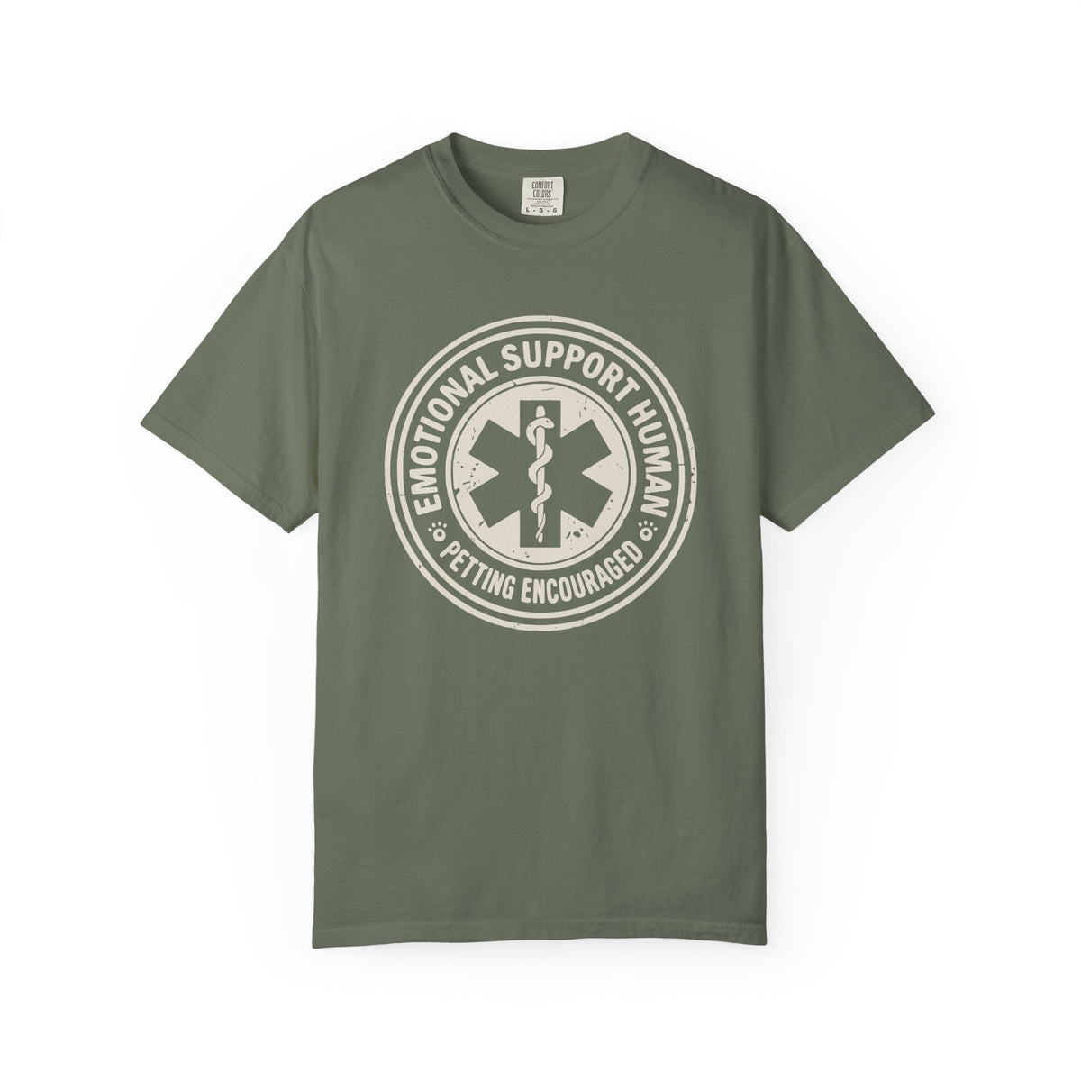 Emotional Support Human T-Shirt — “Petting Encouraged”