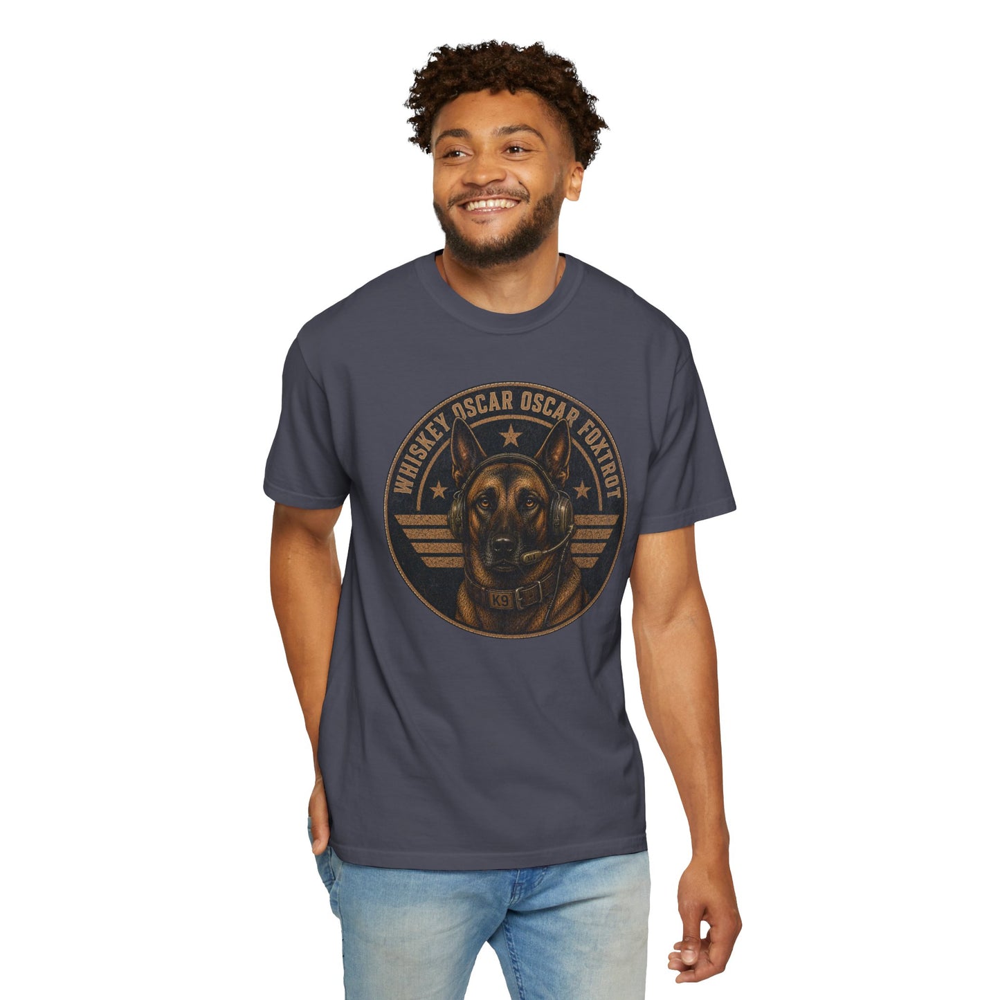 Whiskey Oscar Oscar Foxtrot Military K9 Shirt | Belgian Malinois Graphic Phonetic Alphabet Tee