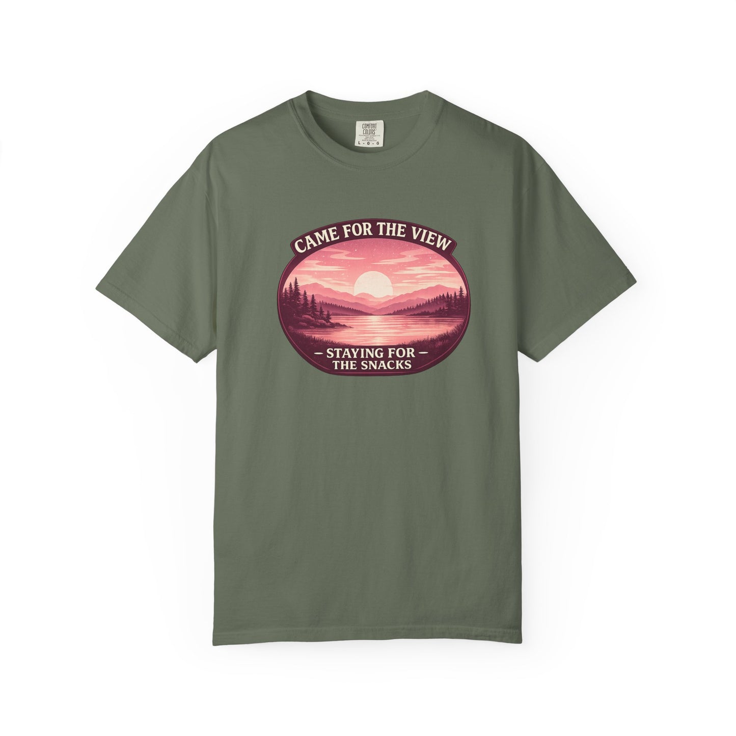 Came for the View, Staying for the Snacks Lake T-Shirt
