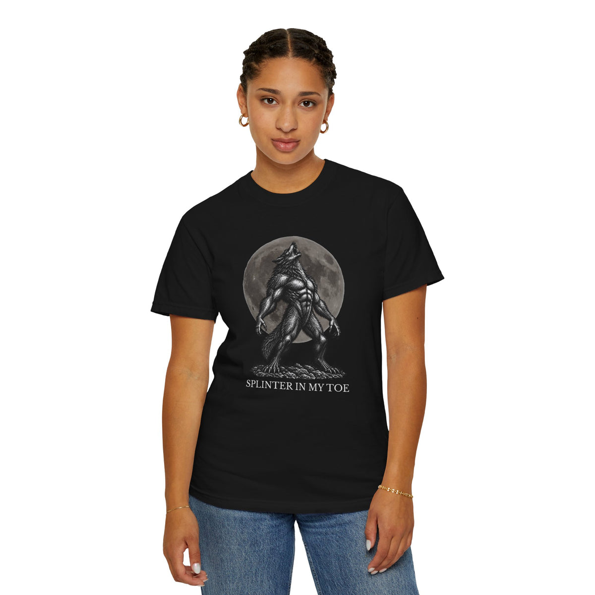 Splinter In My Toe Funny Werewolf Moon T-Shirt