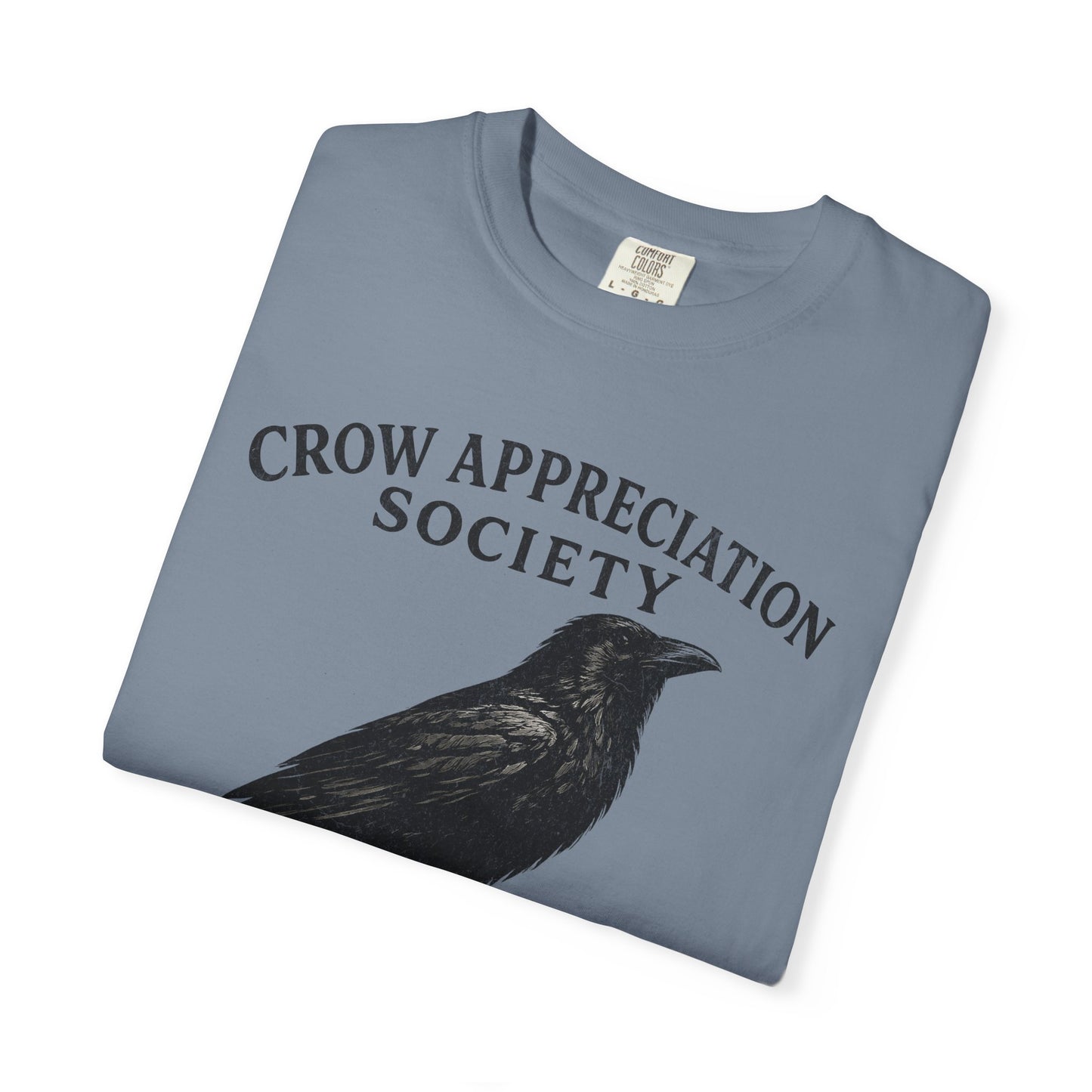 Crow Appreciation Society T-Shirt — 'Holding Grudges, Collecting Shiny Things' Funny Crow Graphic Tee