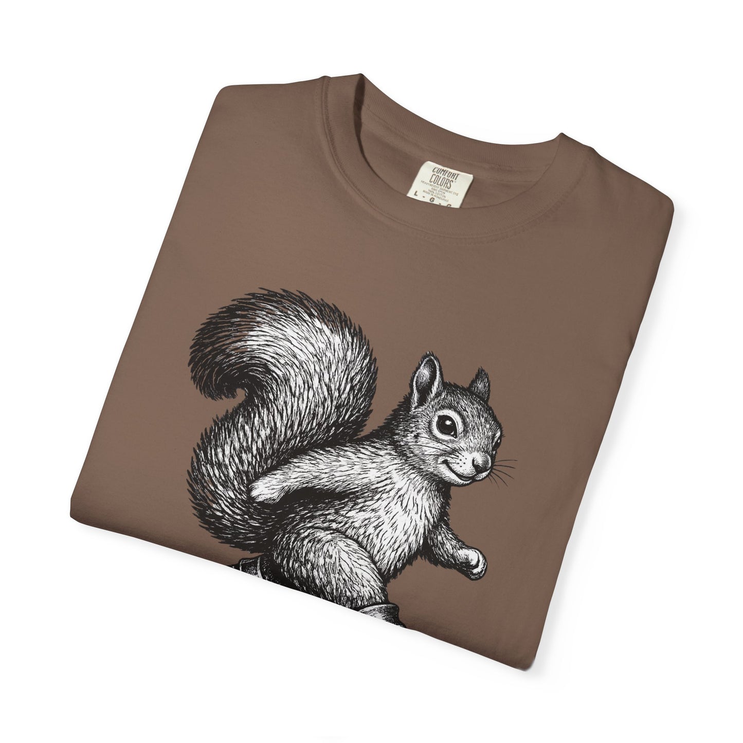 Chaos? I’m On My Way Squirrel T-Shirt | Funny Animal Graphic Tee
