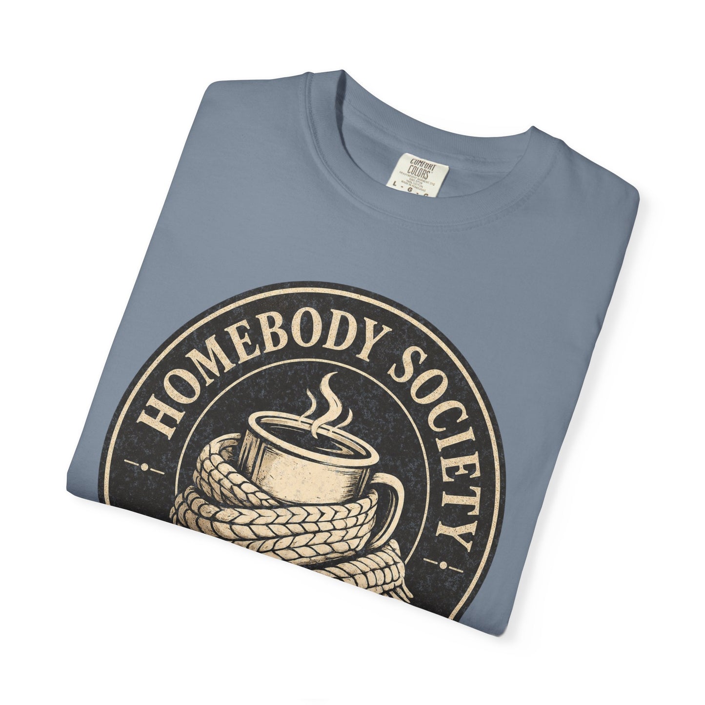 Homebody Society T-Shirt — "More Cozy, Less People" Vintage Distressed Introvert Tee