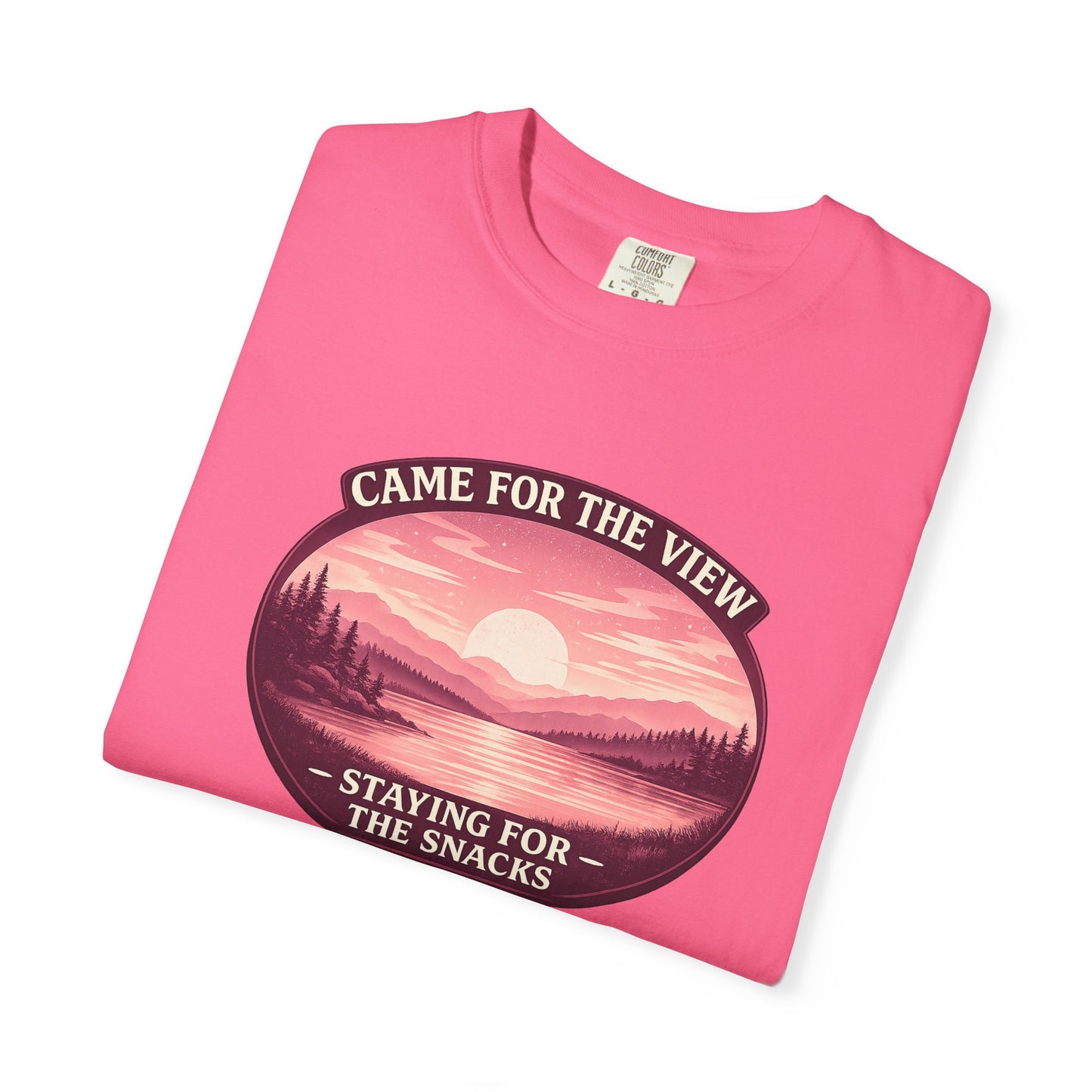 Came for the View, Staying for the Snacks Lake T-Shirt