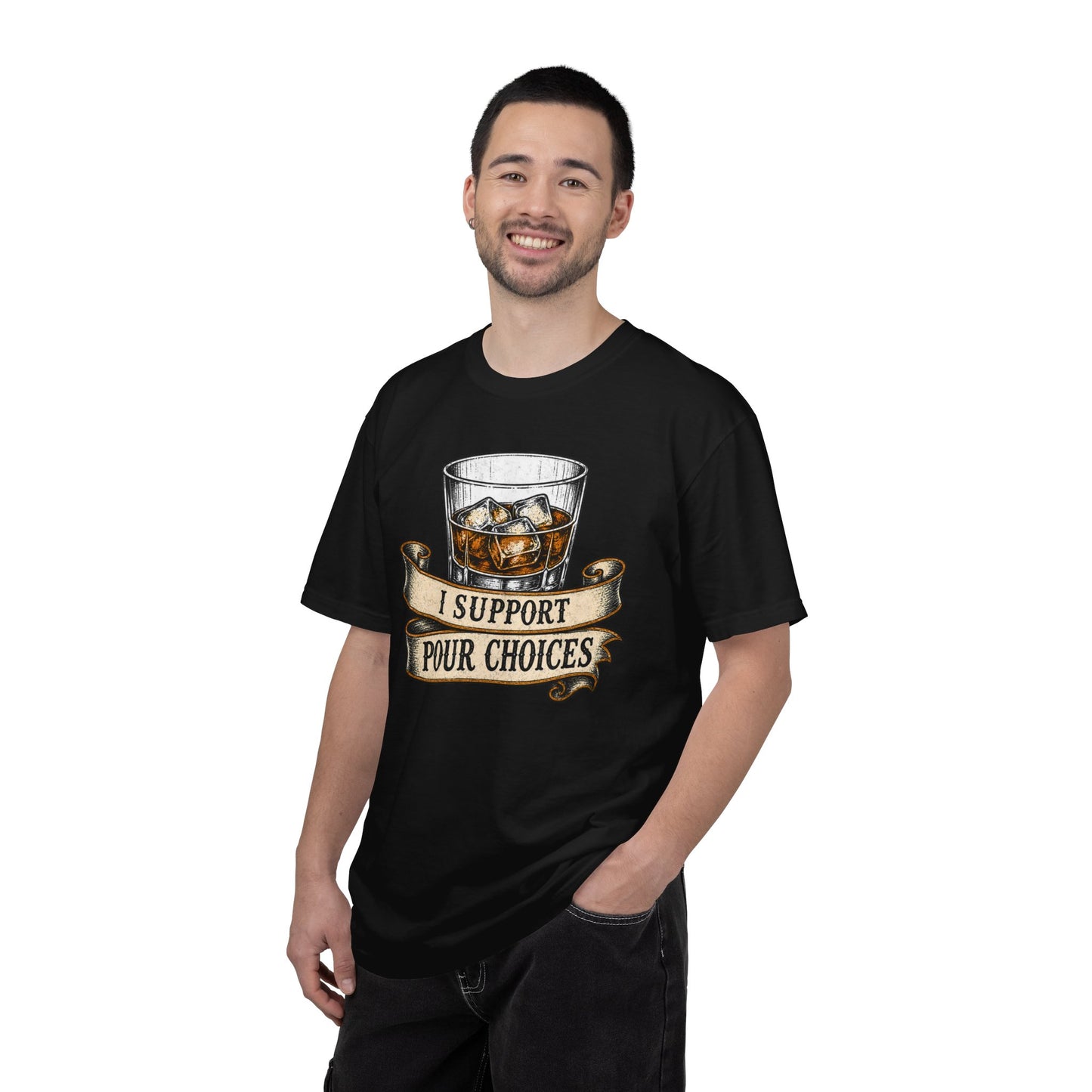 Whiskey 'I Support Pour Choices' T-Shirt, Bourbon Lover Shirt