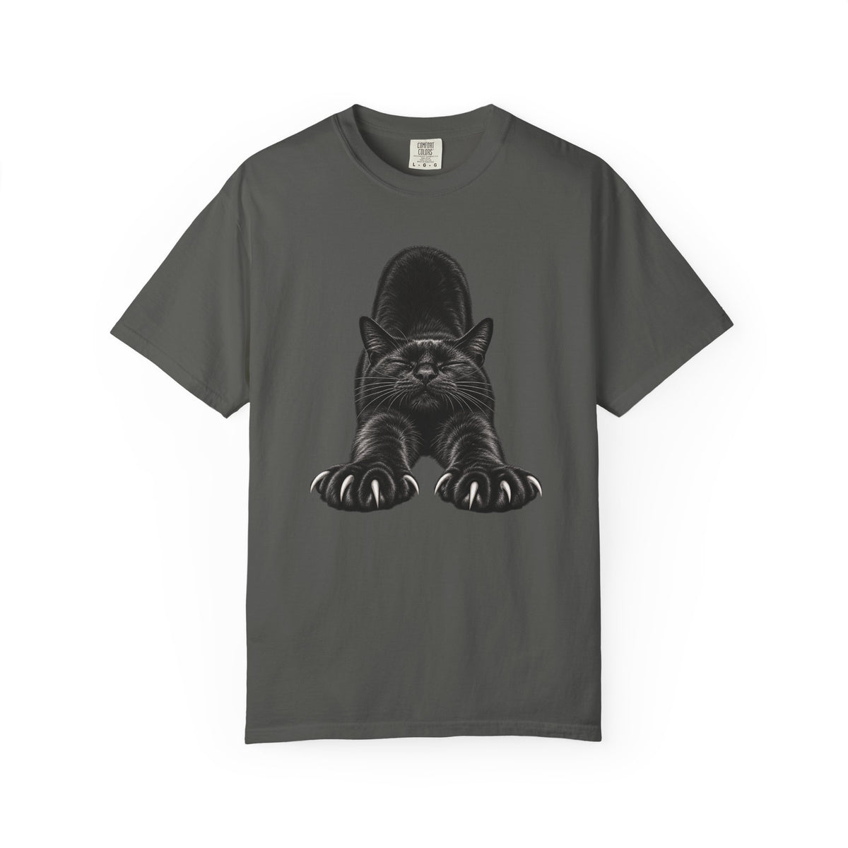 Stretchy Showoff Black Cat Graphic Tee