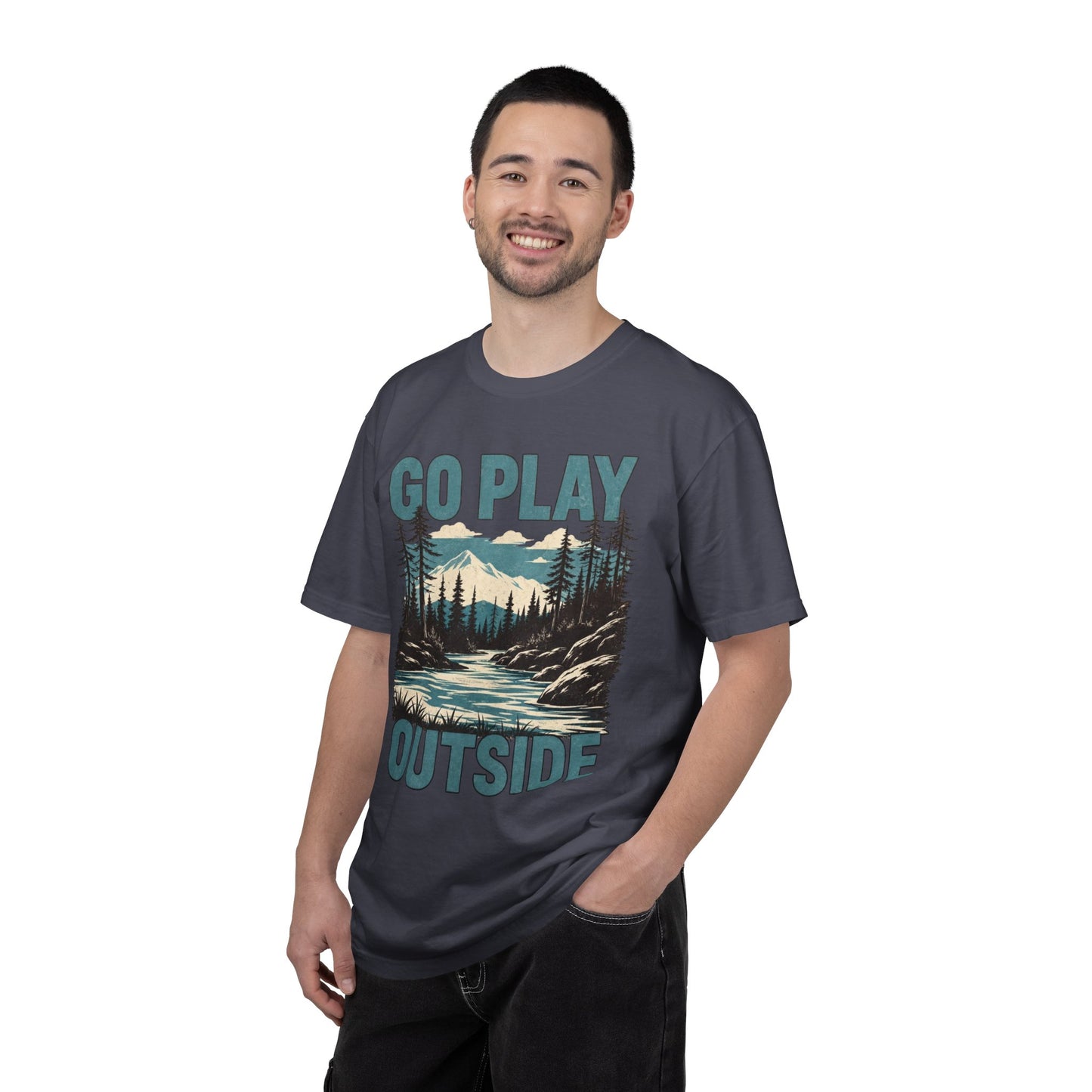 Go Play Outside Graphic T-Shirt — Outdoor Adventure Nature Tee