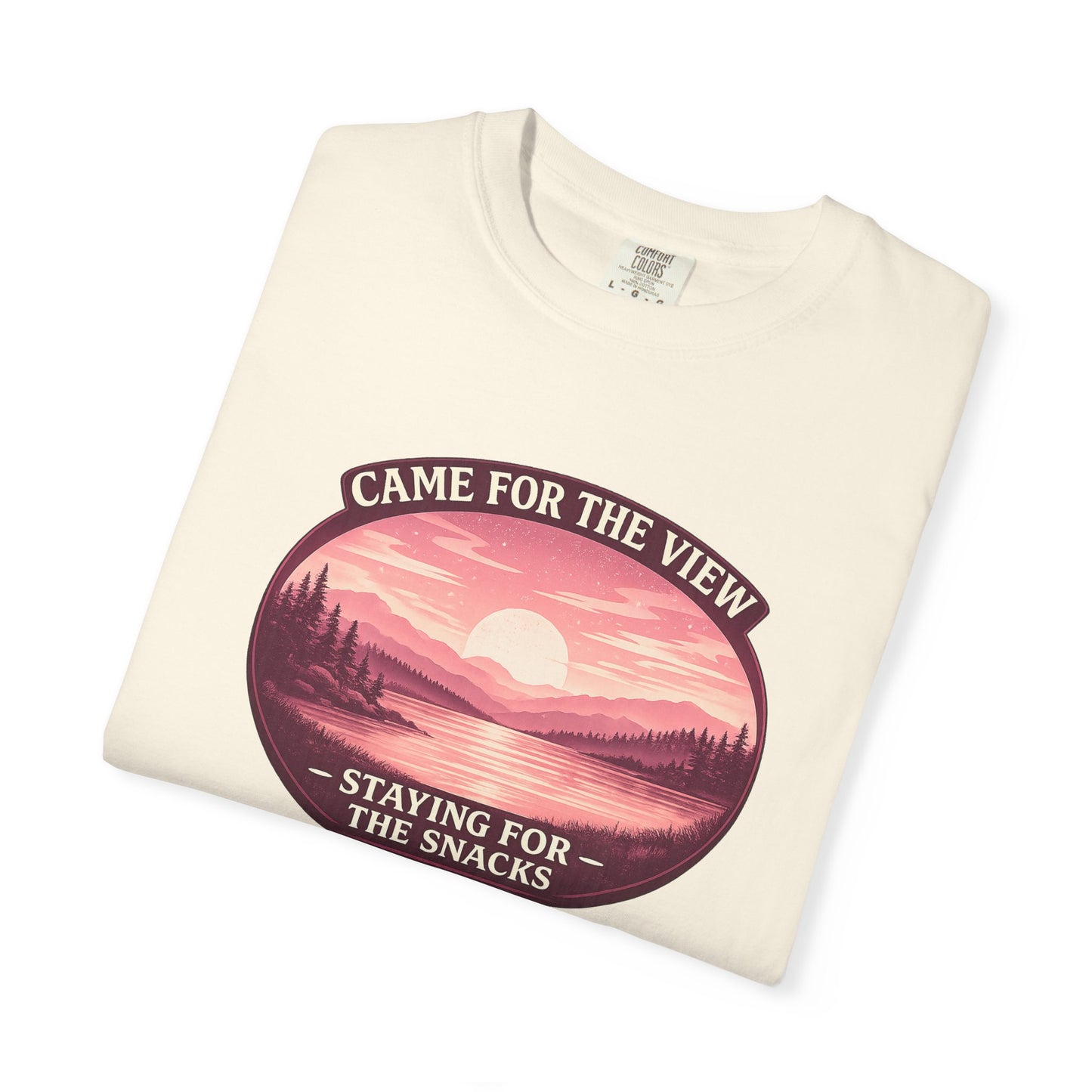 Came for the View, Staying for the Snacks Lake T-Shirt
