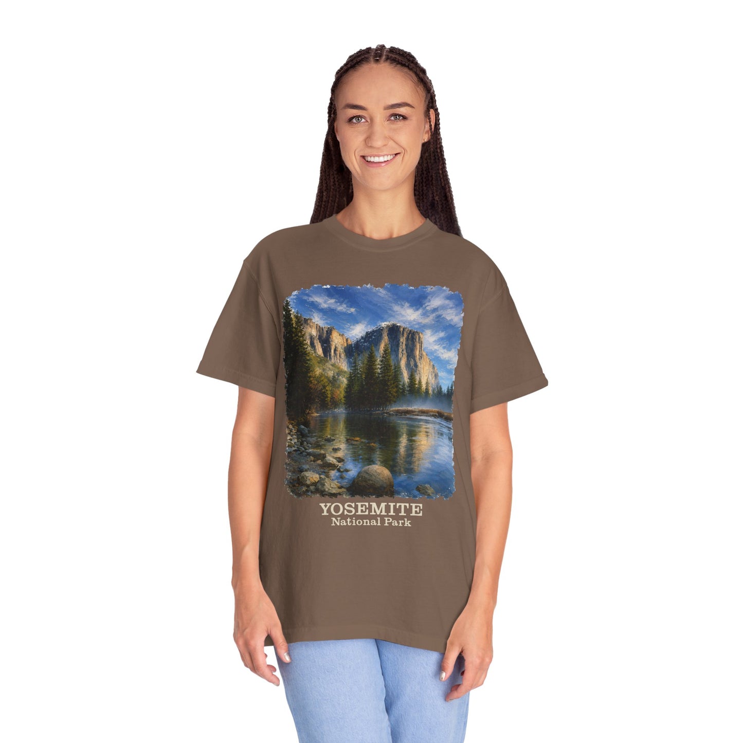 Yosemite National Park Scenic T‑Shirt, Scenic El Capitan Vintage Landscape Tee