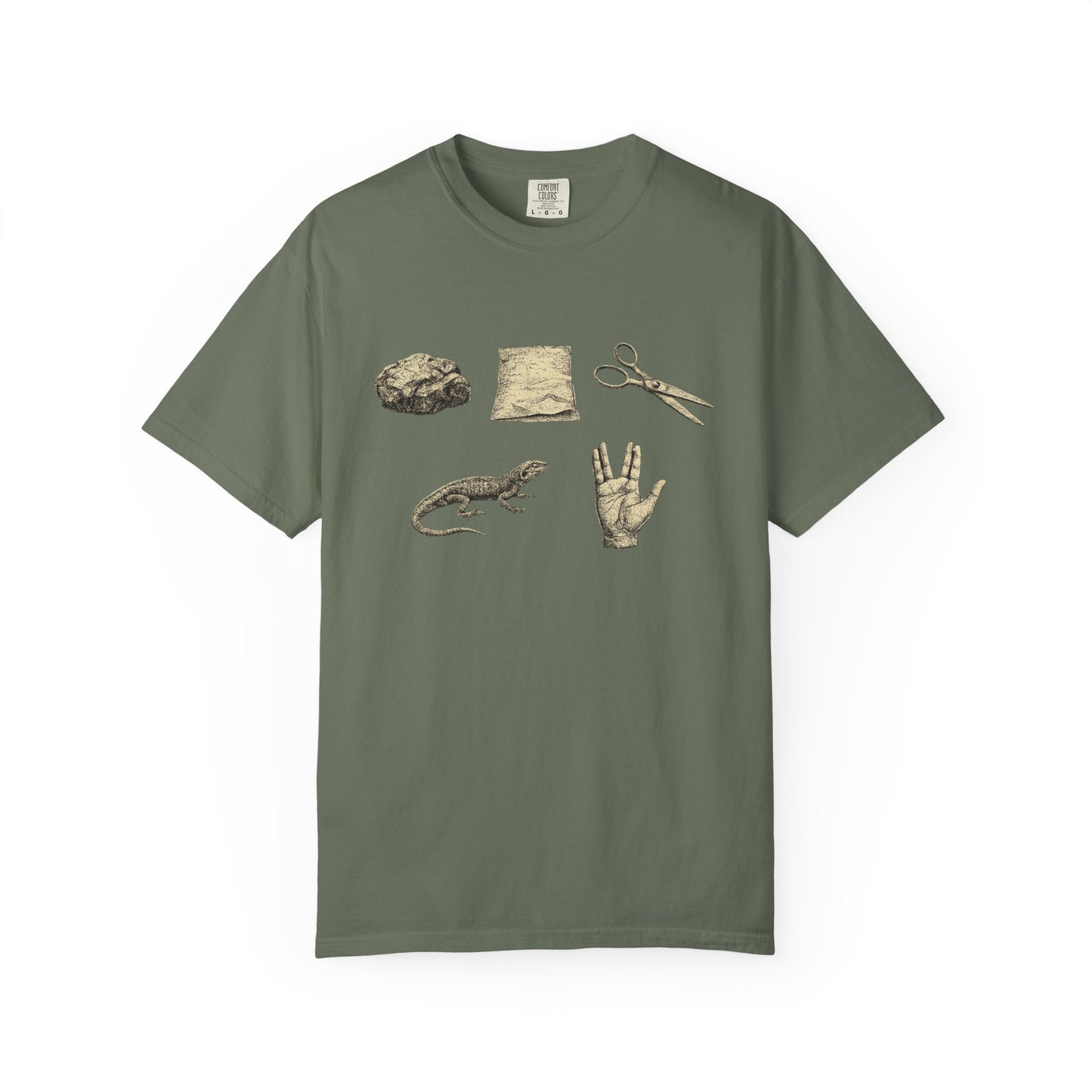 Rock Paper Scissors Lizard Spock T-Shirt — Big Bang Theory Tribute