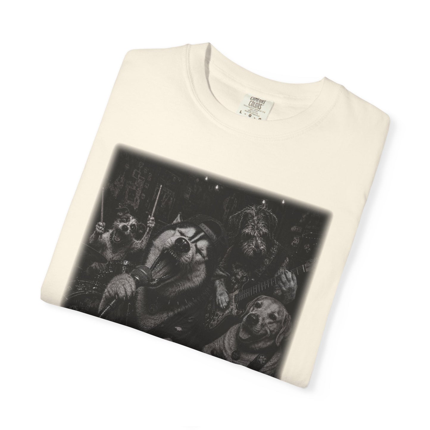 Garage Band Dogs T-Shirt | Funny Dog Music Graphic Tee