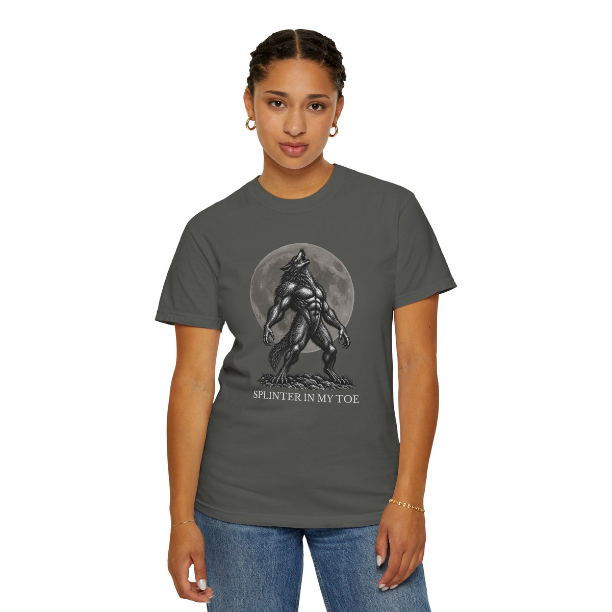Splinter In My Toe Funny Werewolf Moon T-Shirt