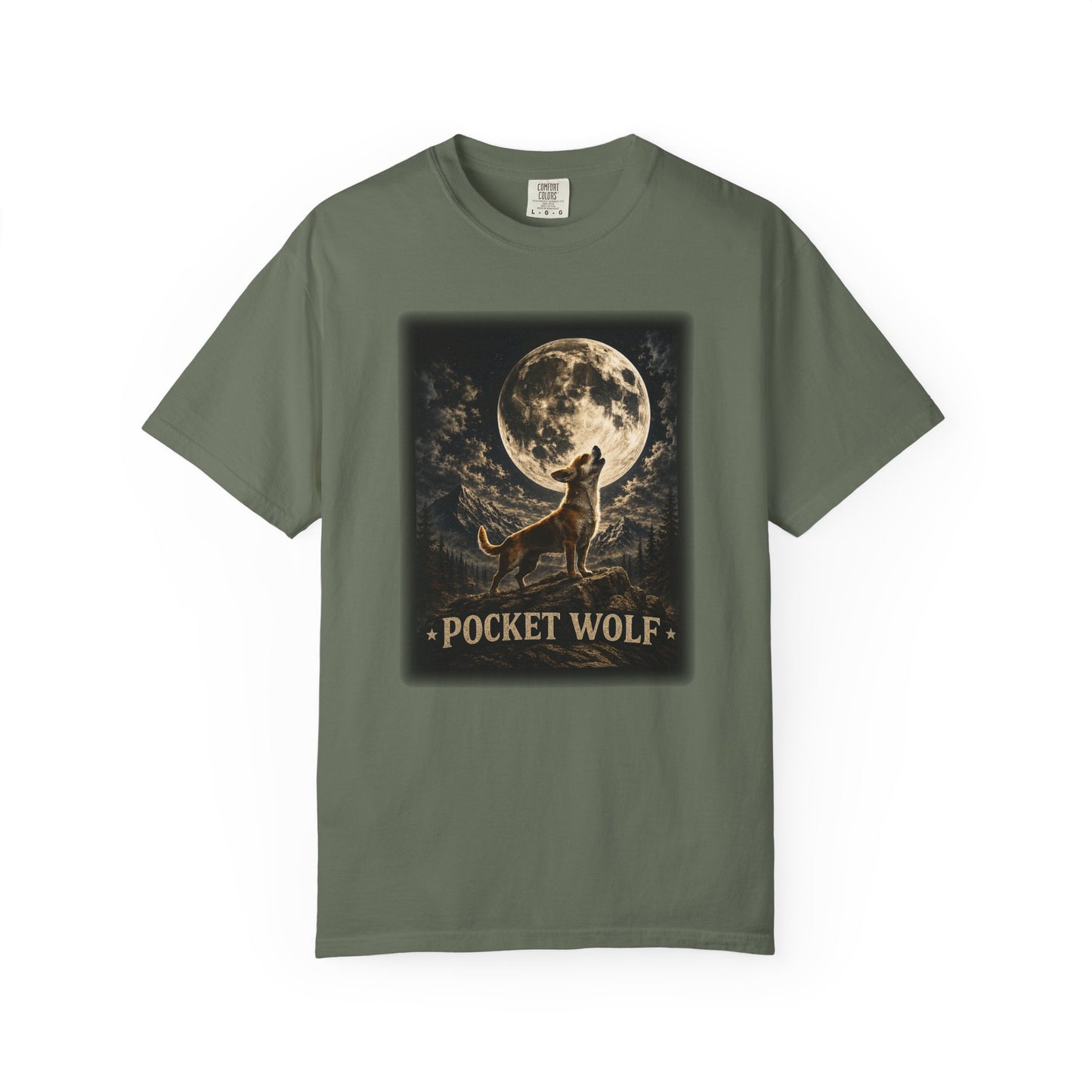 Pocket Wolf Chihuahua Howling T-Shirt, Funny Small Dog Graphic Tee