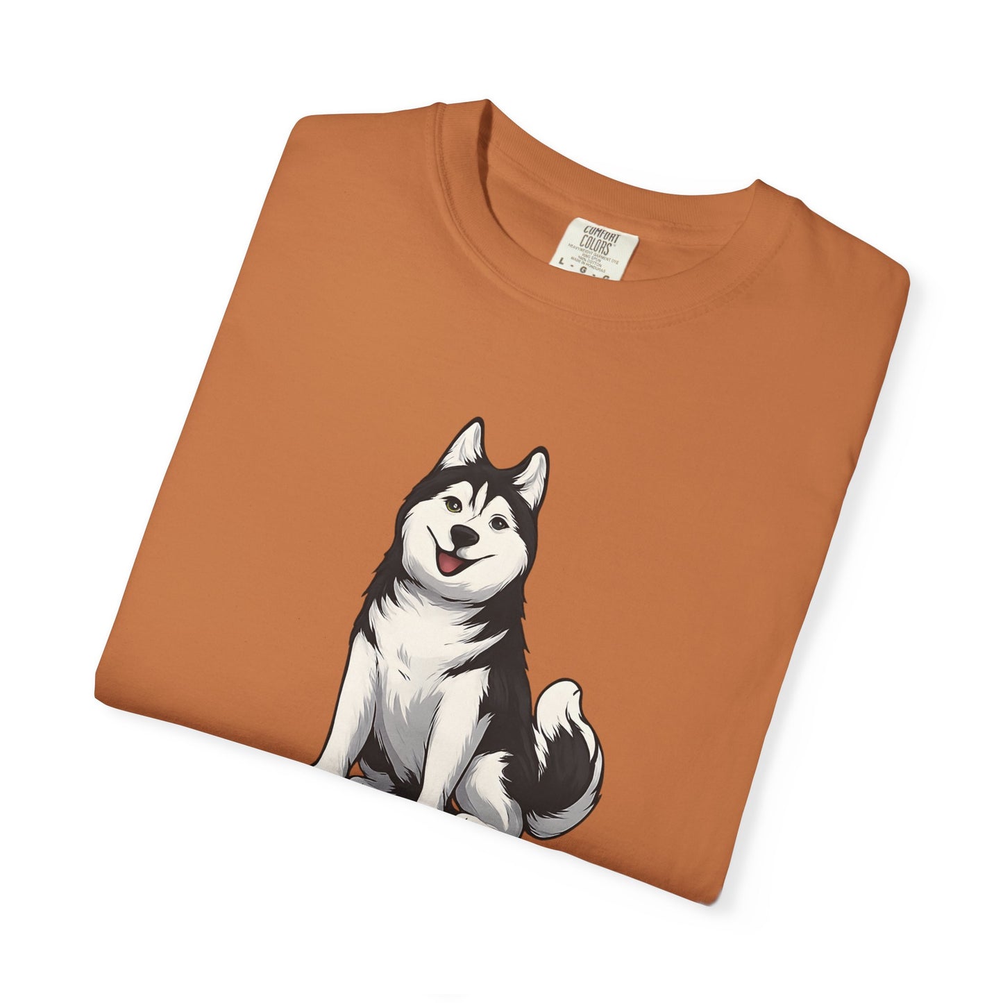 Not Fat Just Husky Husky T-Shirt | Cute Husky Illustration, Dog Lover Tee
