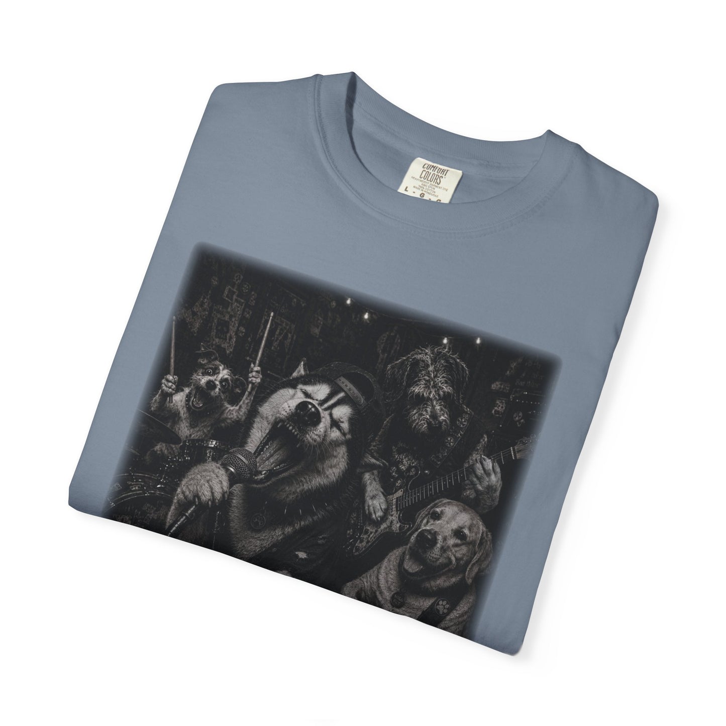 Garage Band Dogs T-Shirt | Funny Dog Music Graphic Tee