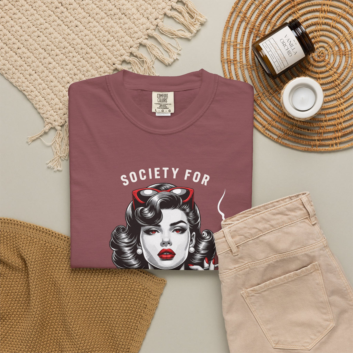 Society for Unladylike Conduct Vintage Feminist Graphic T-Shirt