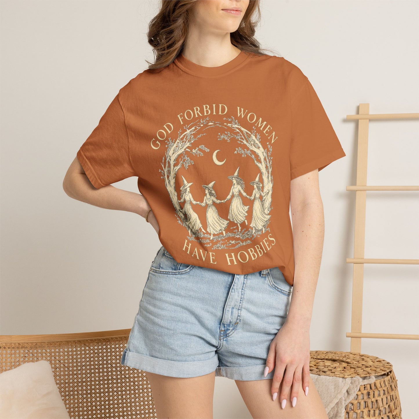 God Forbid Women Have Hobbies, Vintage Witch Graphic