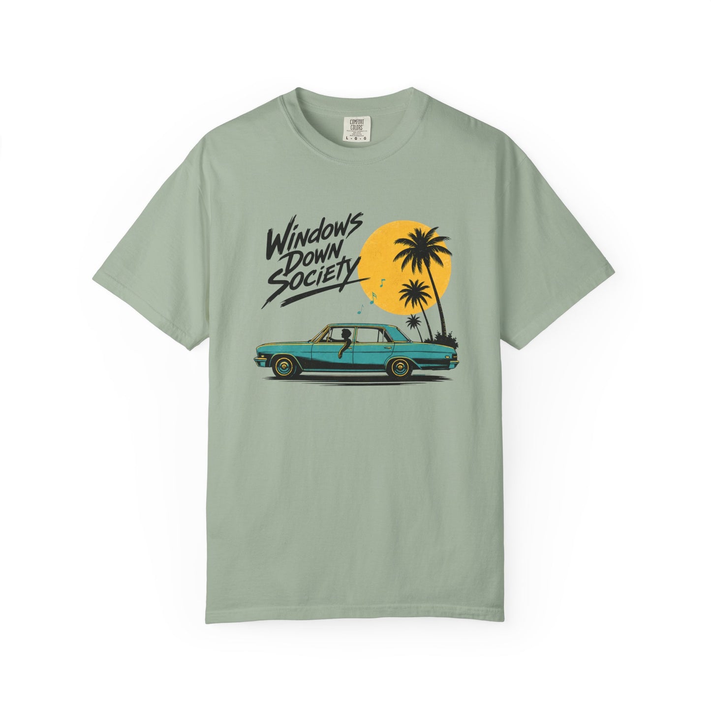 Windows Down Society T-Shirt, Vintage Road Trip Graphic Tee