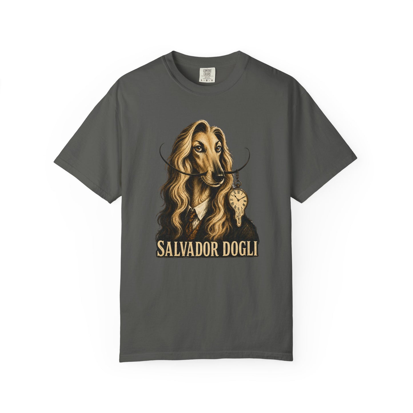 Salvador Dogli Art Tee — Surreal Afghan Hound Graphic T-Shirt