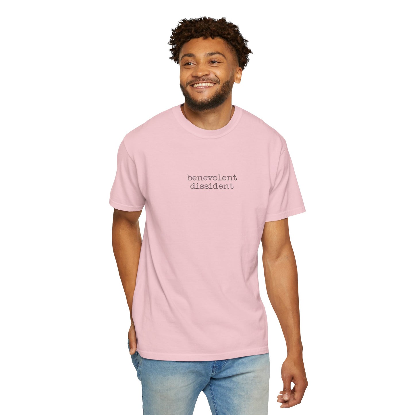 Benevolent Dissident T-Shirt — Minimalist Activism Statement Graphic Tee