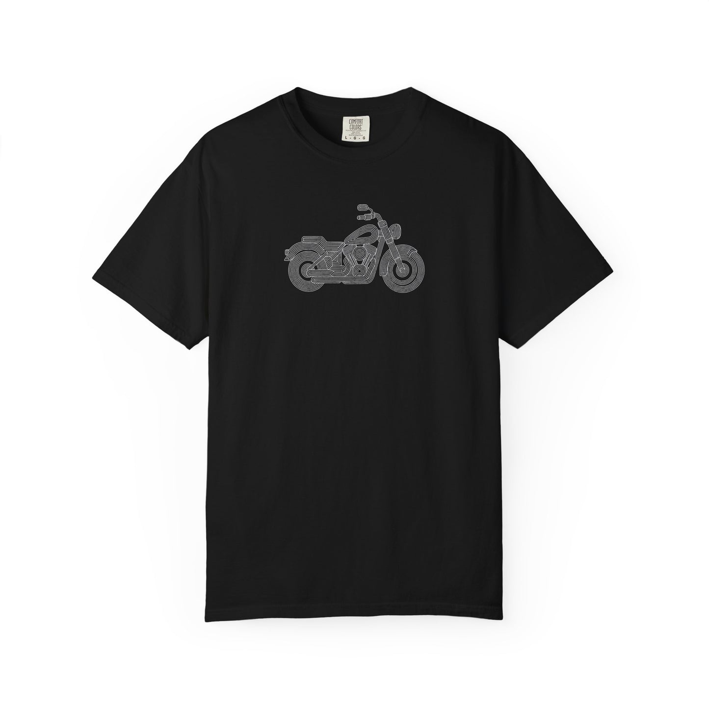 Motorcycle Graphic T-ShMinimalist Motorcycle Line Art T-Shirt | Vintage Cruiser Graphic Tee | Rider Gift | Comfort Colorsirt — Vintage Cruiser Tee