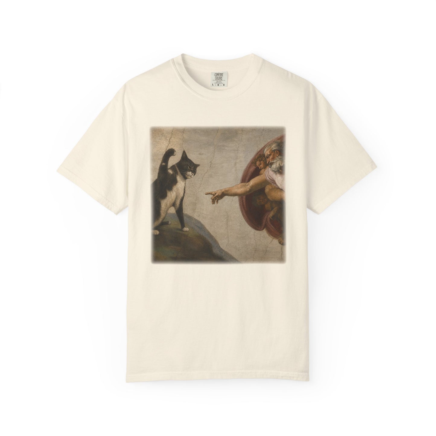 The Creation of Cat - Renaissance Parody T-Shirt