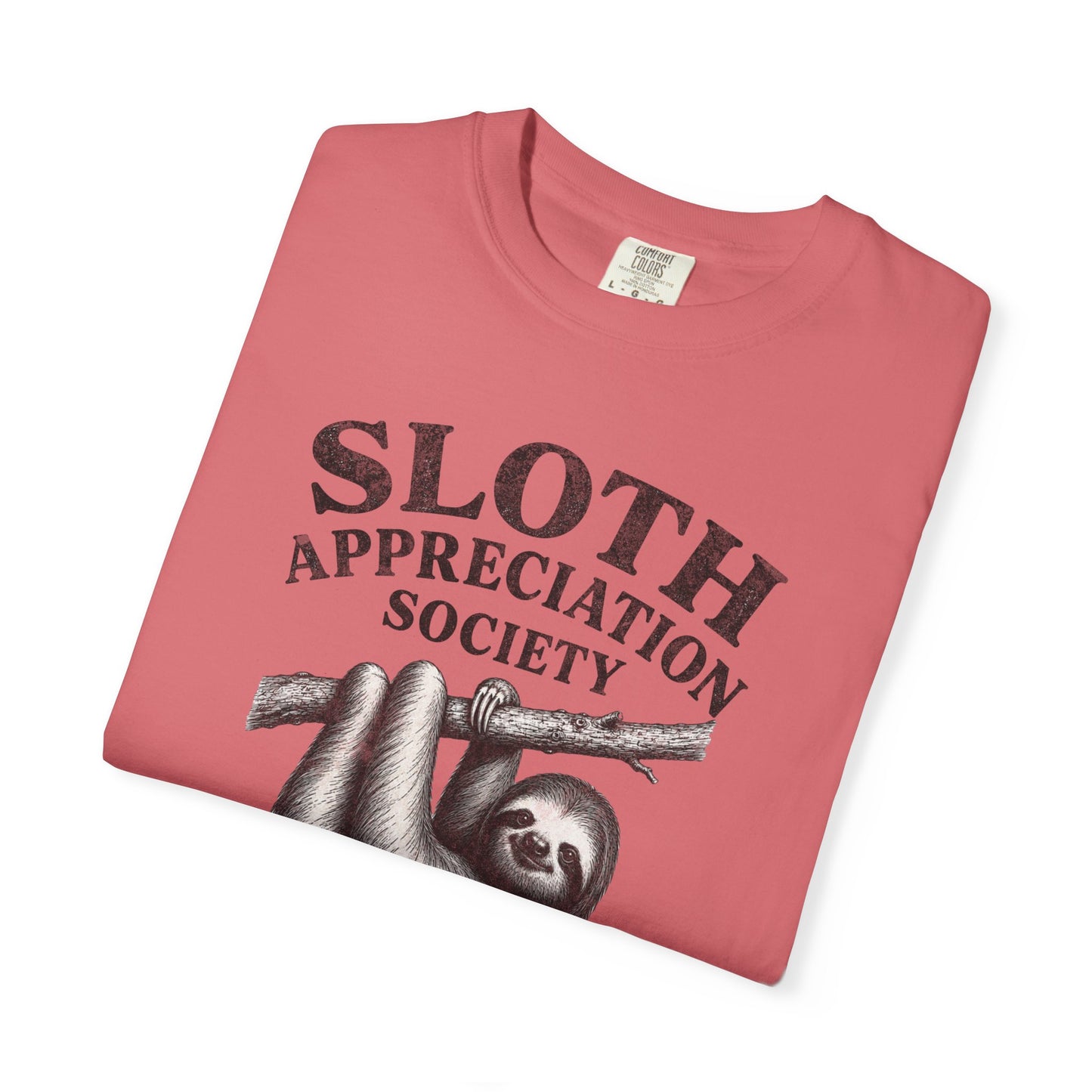 Sloth Appreciation Society T-Shirt – "Remaining Adorable While Being Lazy" Vintage Funny Sloth Graphic Tee