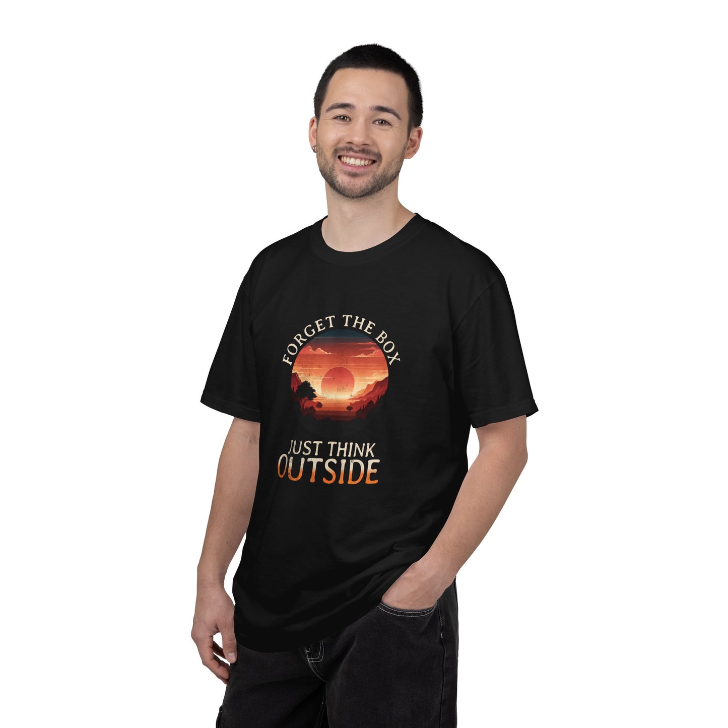 Forget the Box "Think Outside" Camping Hiking Beach Lake T-Shirt
