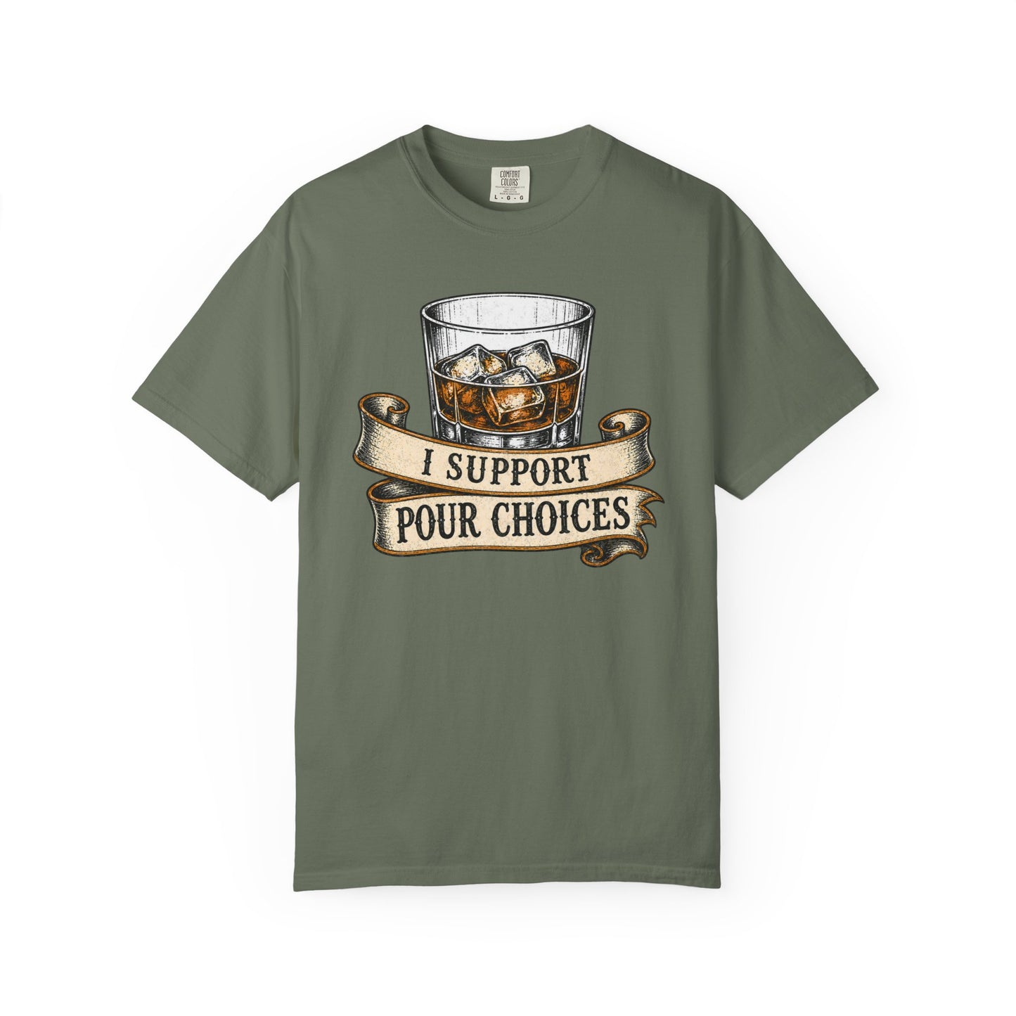Whiskey 'I Support Pour Choices' T-Shirt, Bourbon Lover Shirt
