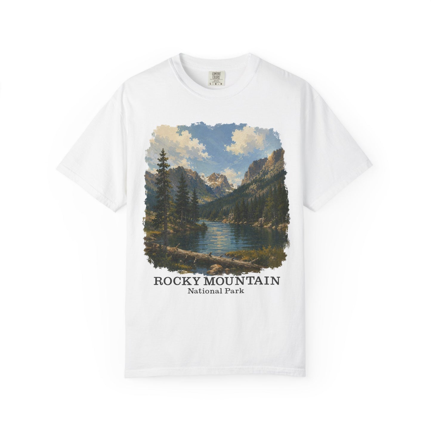 Rocky Mountain National Park T-Shirt — Scenic Lake Vintage Nature Tee
