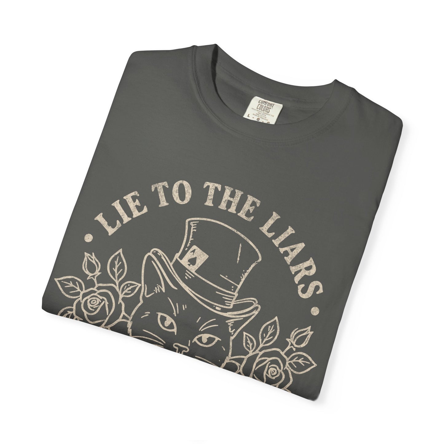 Lie to the Liars Steal from Thieves Cat Vintage Retro Graphic Tee