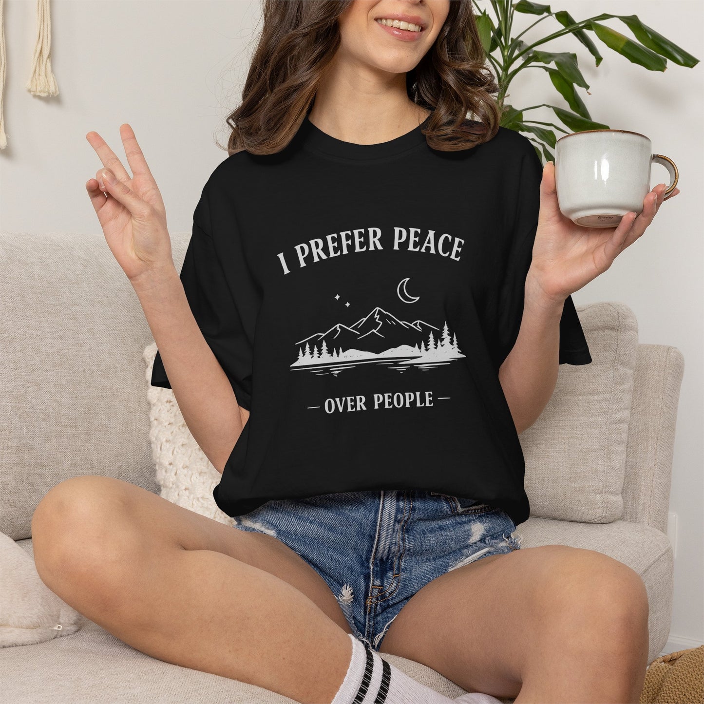 I Prefer Peace Over People Mountain Tee