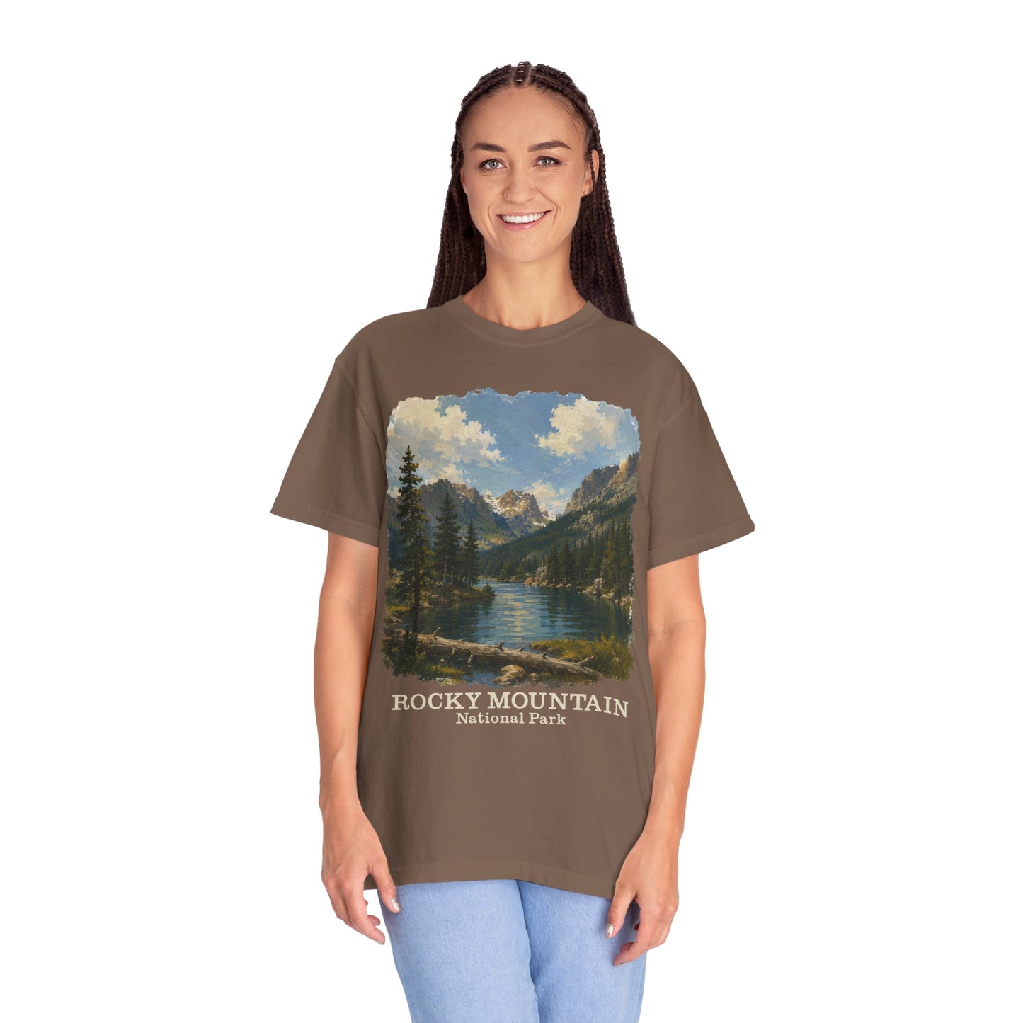 Rocky Mountain National Park T-Shirt — Scenic Lake Vintage Nature Tee