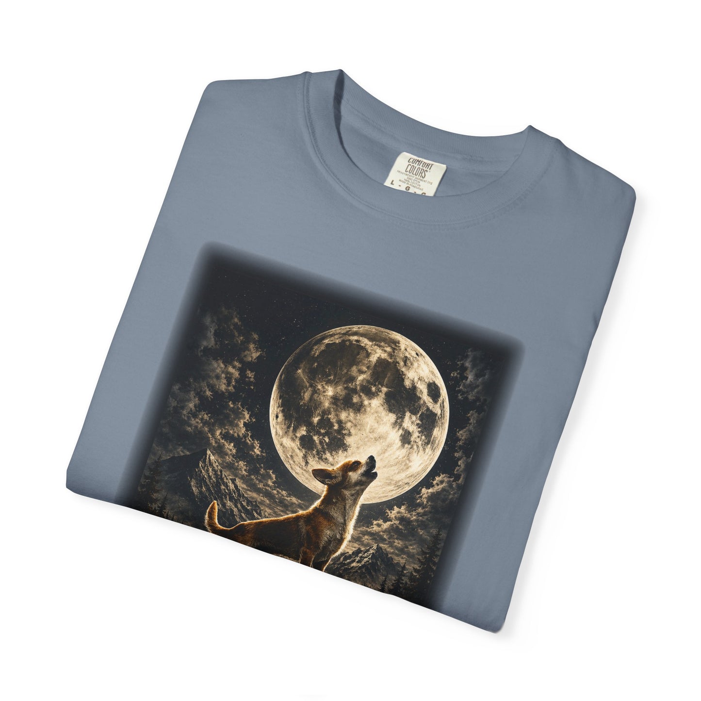 Pocket Wolf Chihuahua Howling T-Shirt, Funny Small Dog Graphic Tee