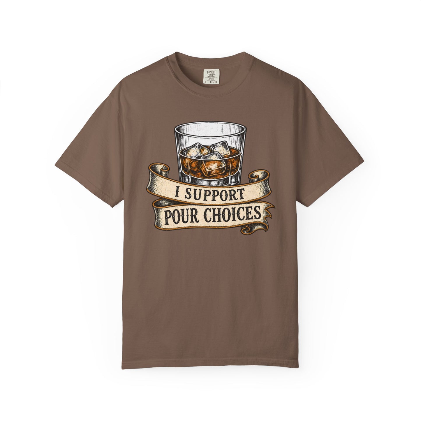 Whiskey 'I Support Pour Choices' T-Shirt, Bourbon Lover Shirt