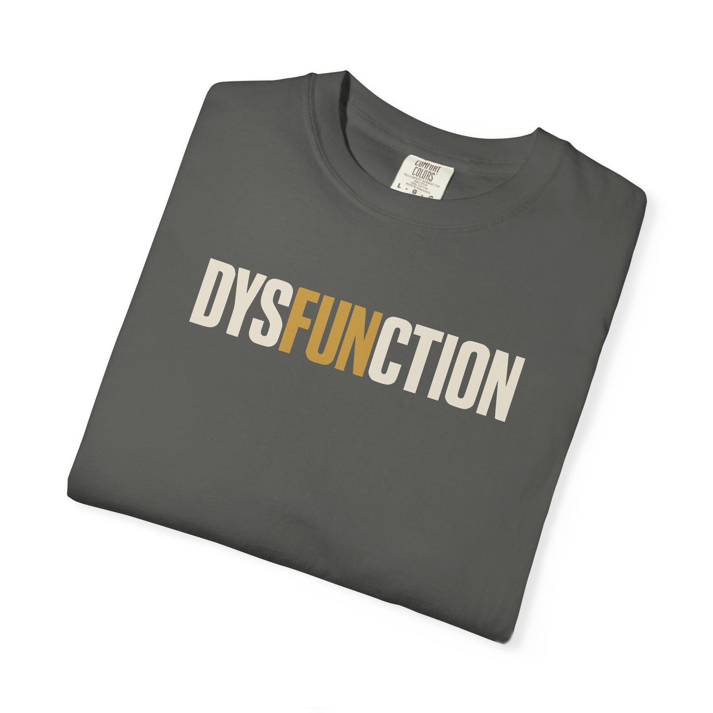 DysFUNction Shirt, Funny Minimalist Typography Humor Shirt