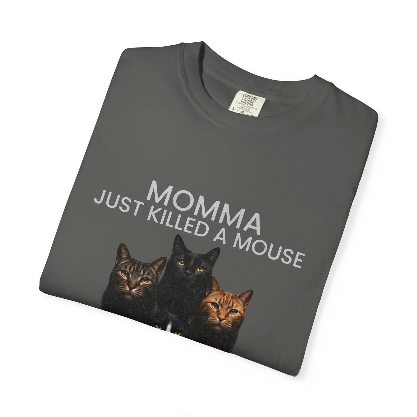 Momma Just Killed A Mouse Cat Lover T-Shirt, Funny Queen Cat Parody Tee