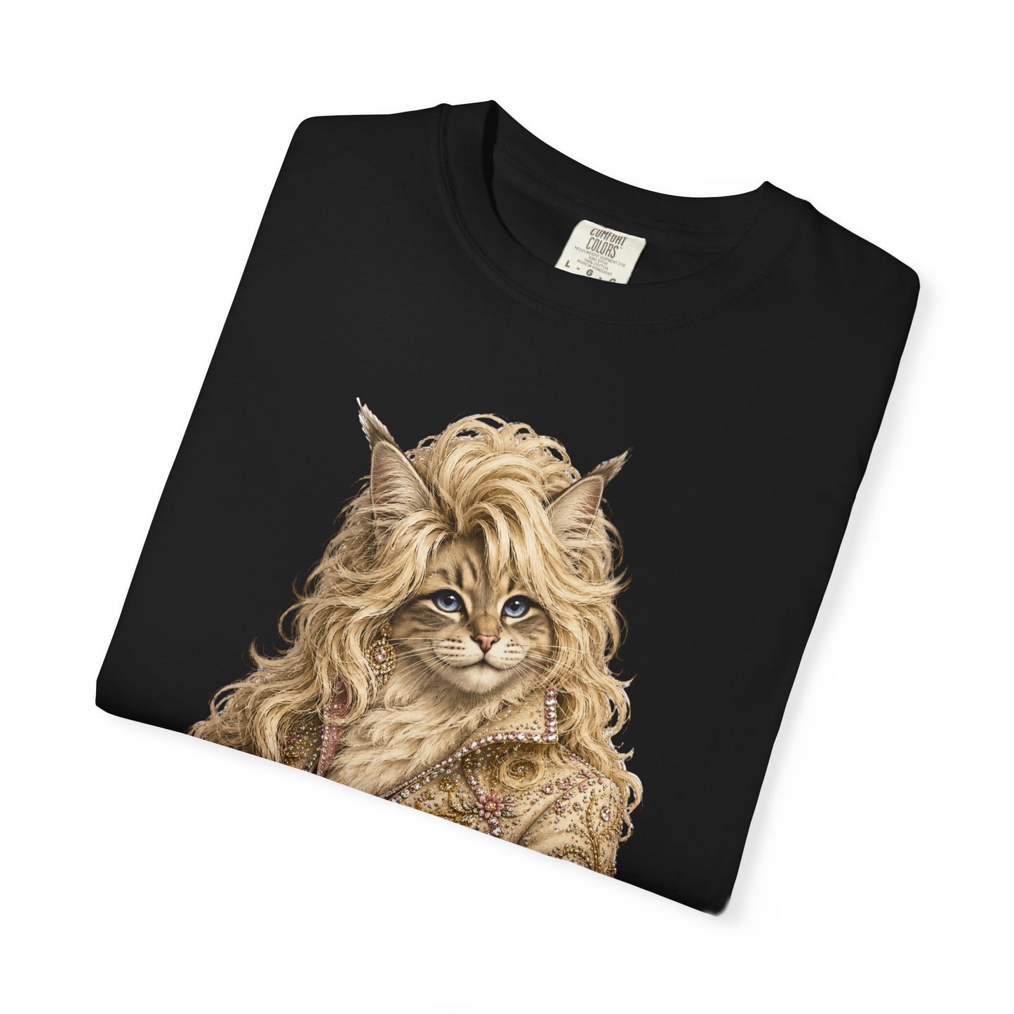 Dolly Purrton Cat Shirt | Funny Country Cat T-Shirt | Vintage Western Cat Lover Graphic Tee | Comfort Colors®