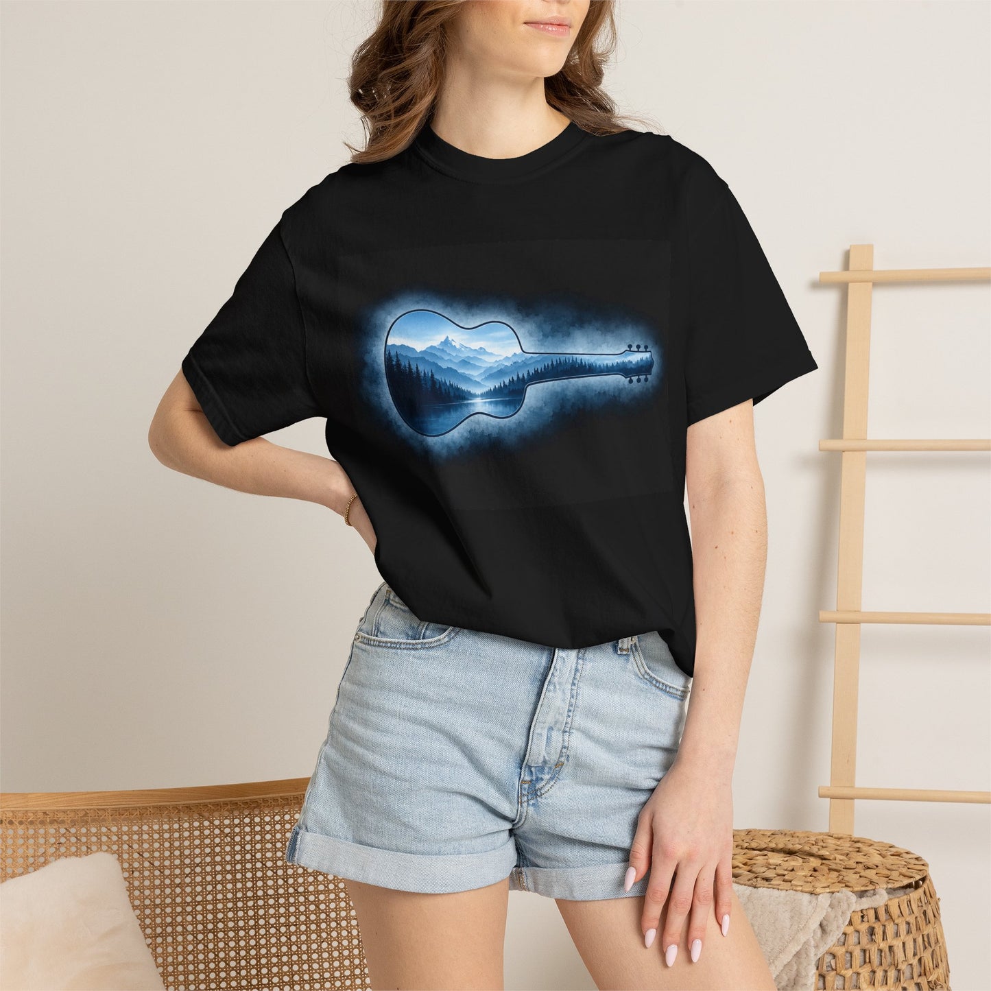 Mountain Lake Acoustic Guitar T-Shirt