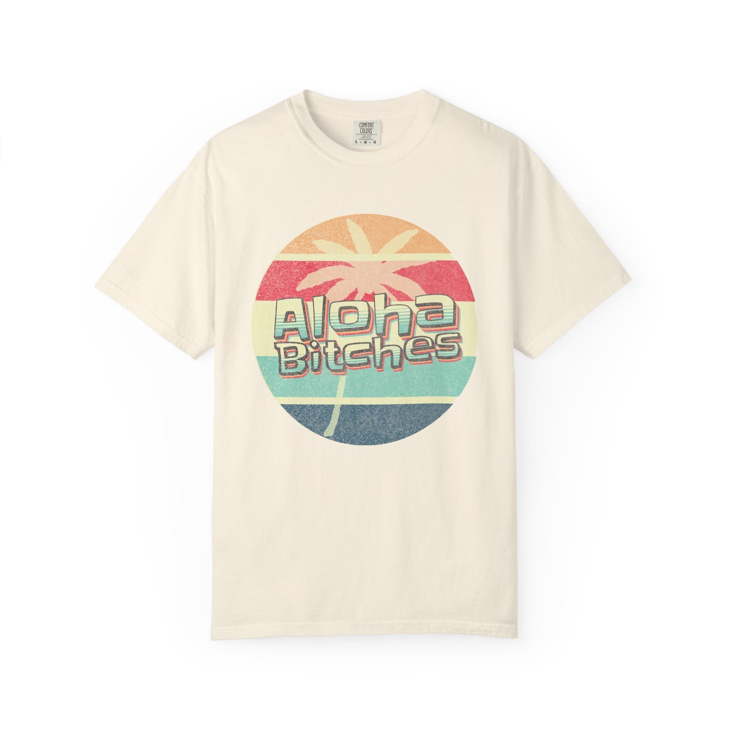 Aloha Bitches Retro Distressed Beach T-Shirt