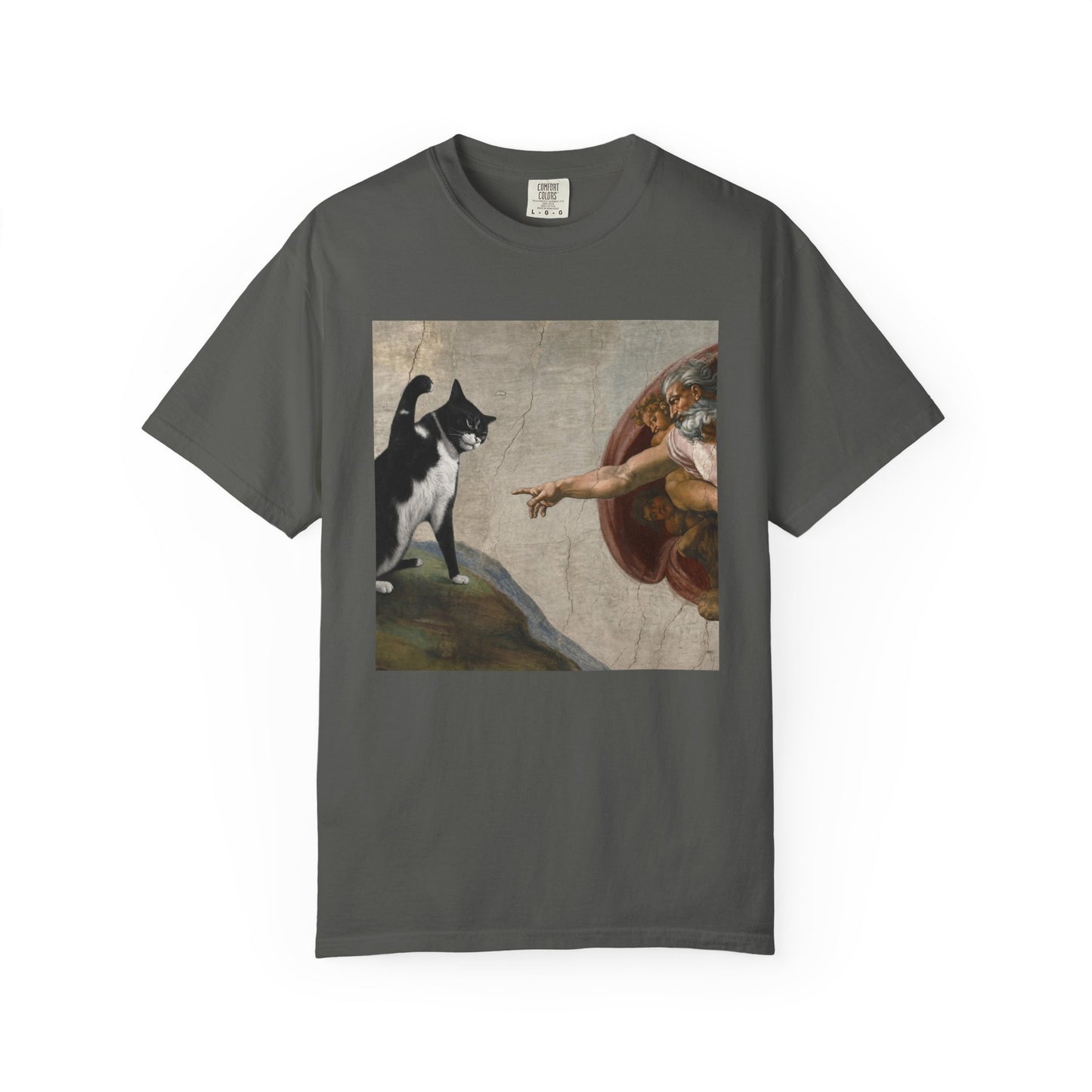 The Creation of Cat - Renaissance Parody T-Shirt