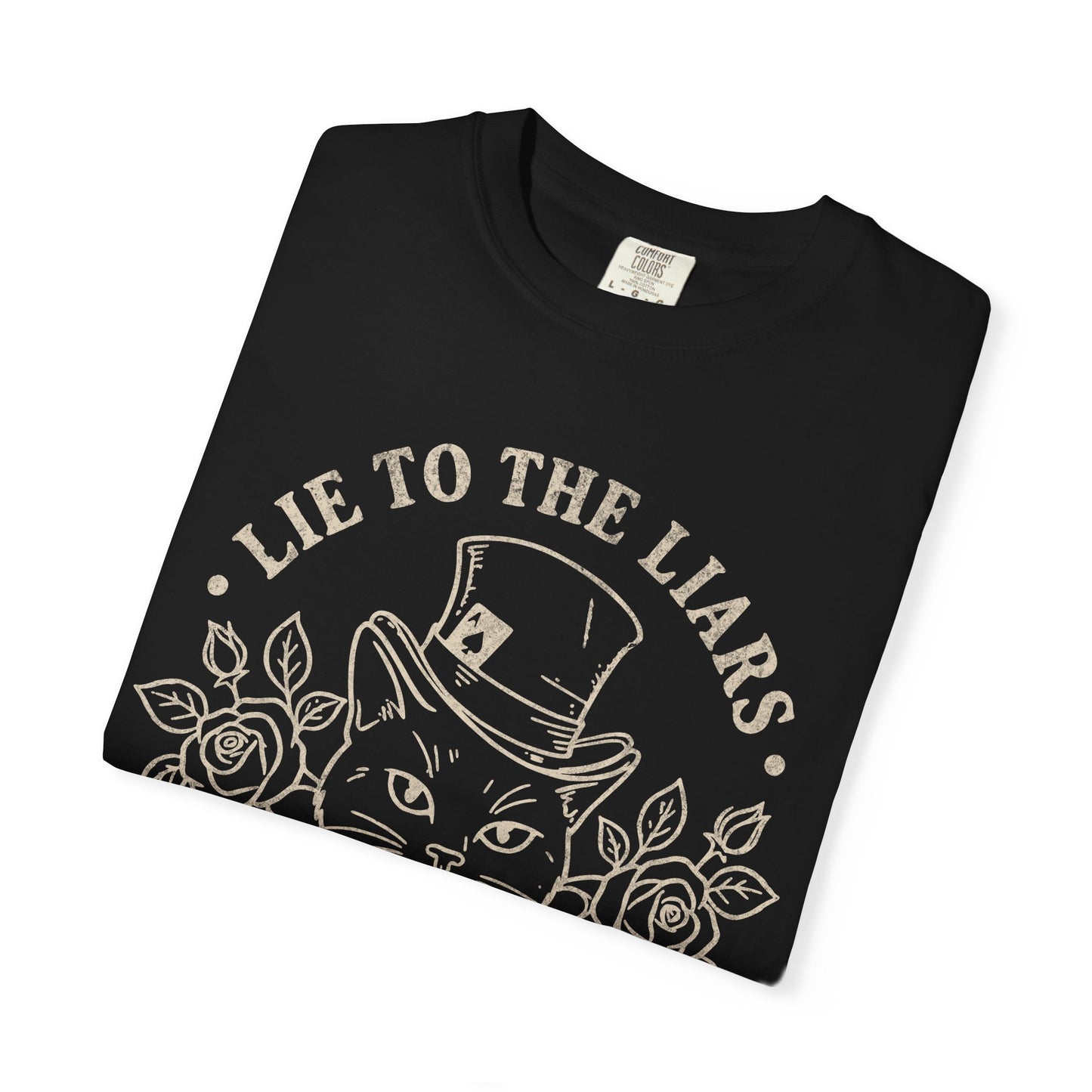 Lie to the Liars Steal from Thieves Cat Vintage Retro Graphic Tee