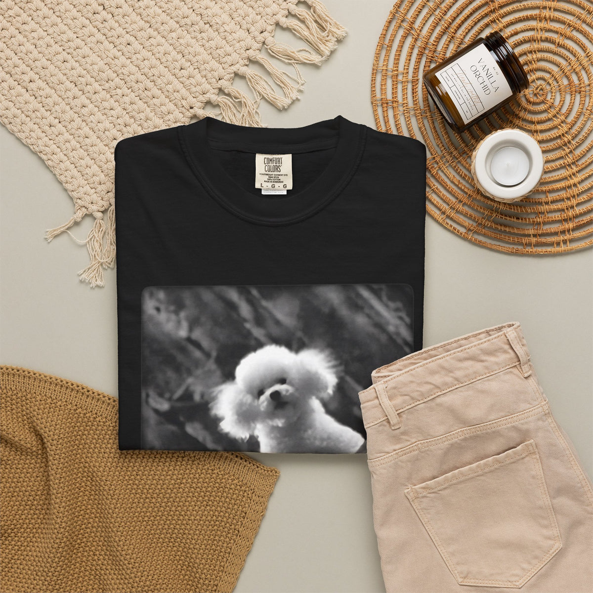 It Puts the Lotion in the Basket Vintage Black & White Tee