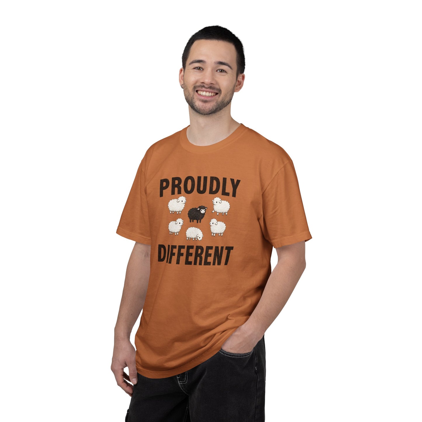 Proudly Different Sheep Shirt | Black Sheep Graphic Tee | Cute Introvert Comfort Colors® T-Shirt