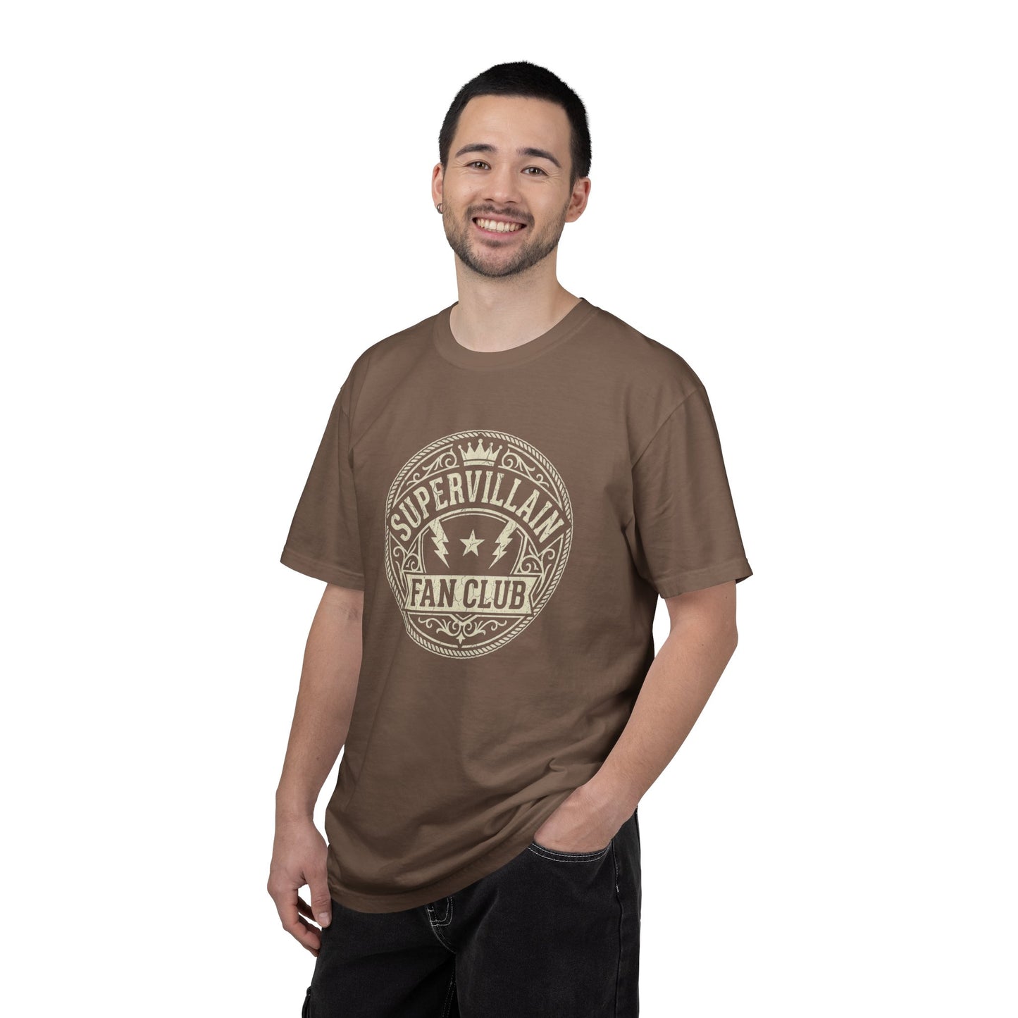 Supervillain Fan Club T-Shirt — Funny Membership Emblem Tee