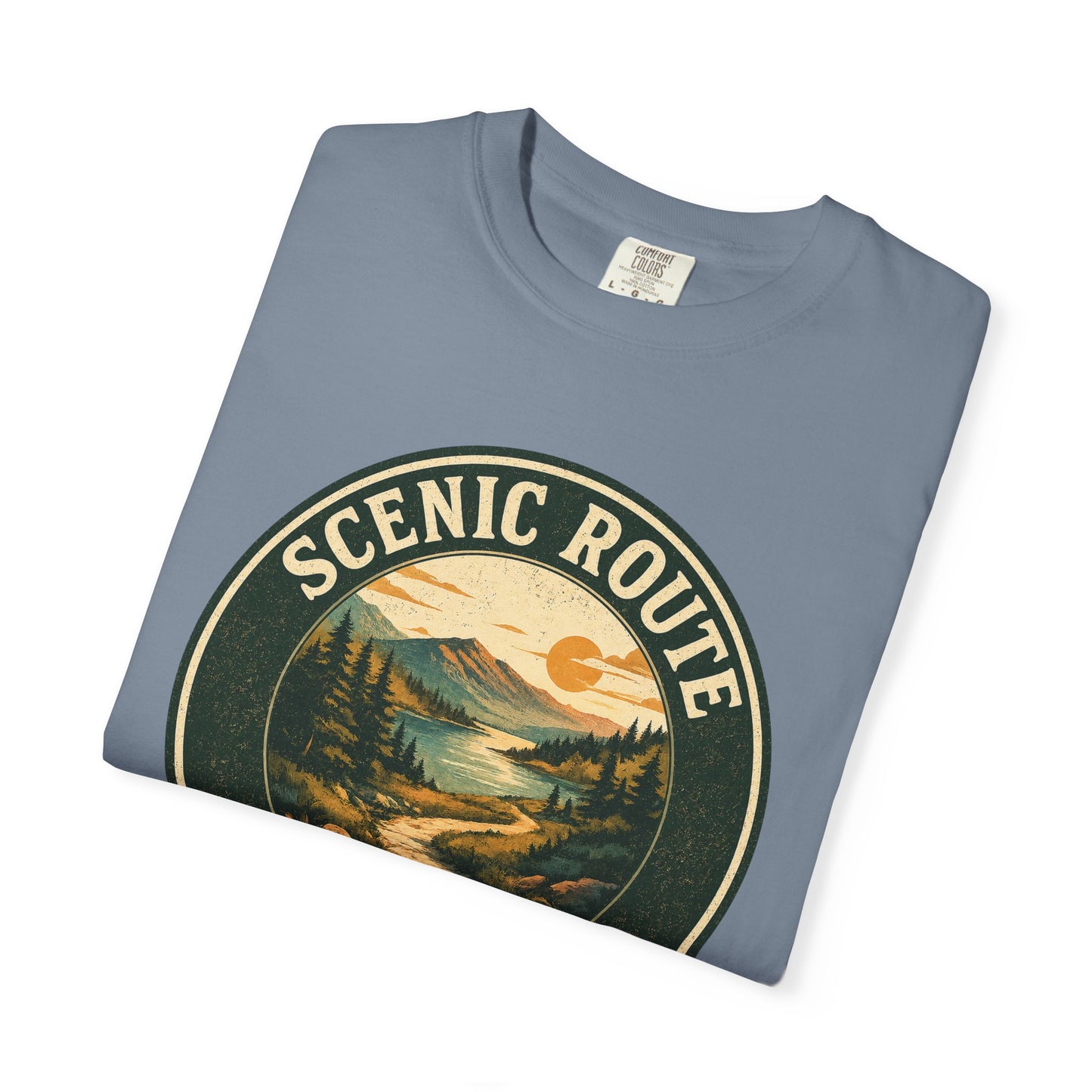 Scenic Route Society T-Shirt — Vintage Hiking and Nature Graphic Tee