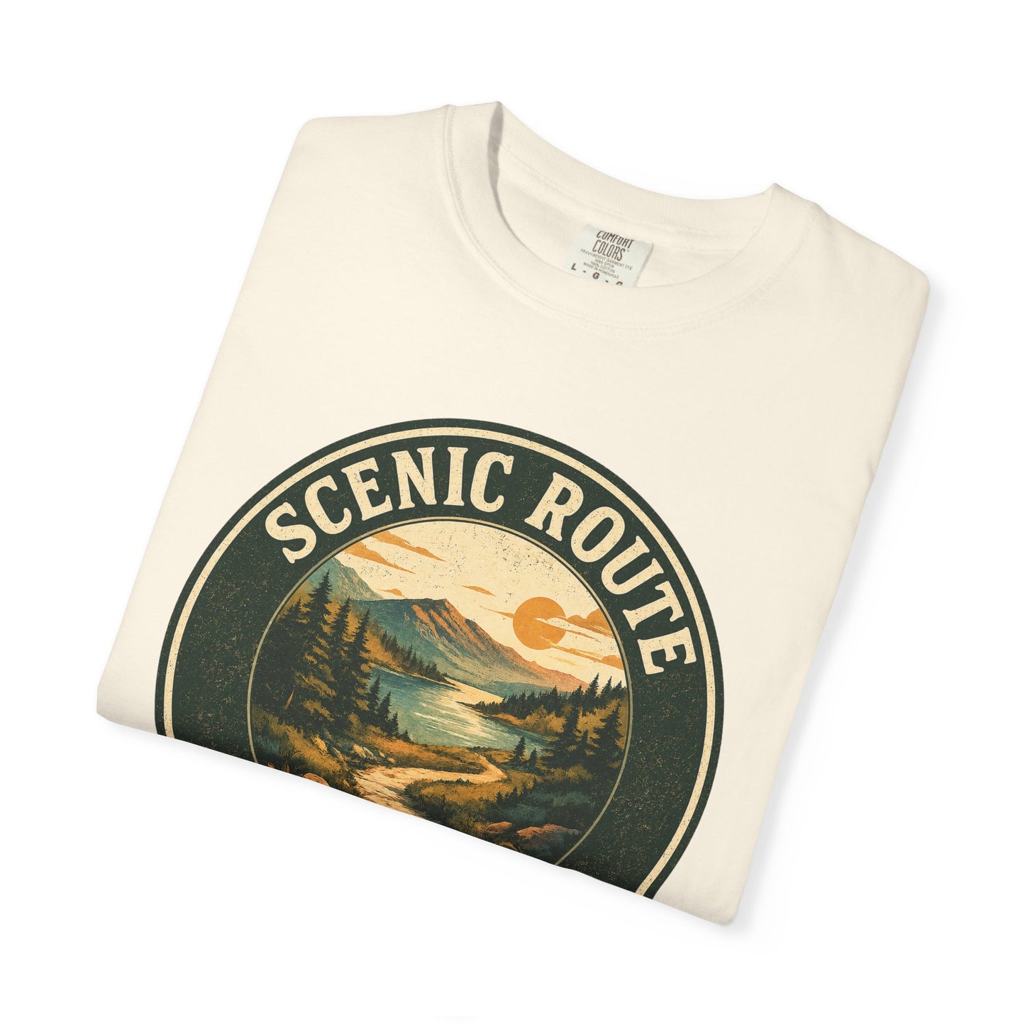 Scenic Route Society T-Shirt — Vintage Hiking and Nature Graphic Tee