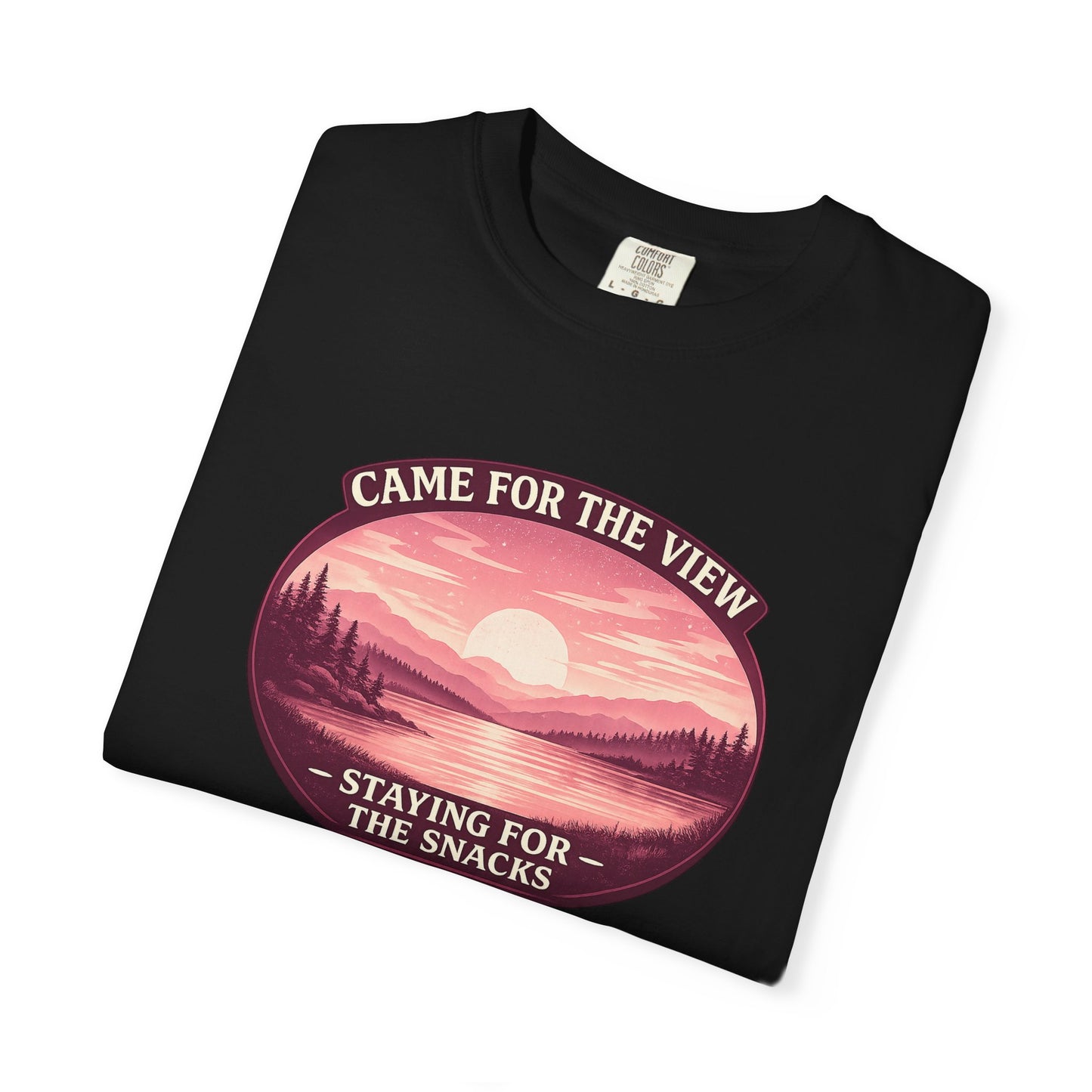 Came for the View, Staying for the Snacks Lake T-Shirt