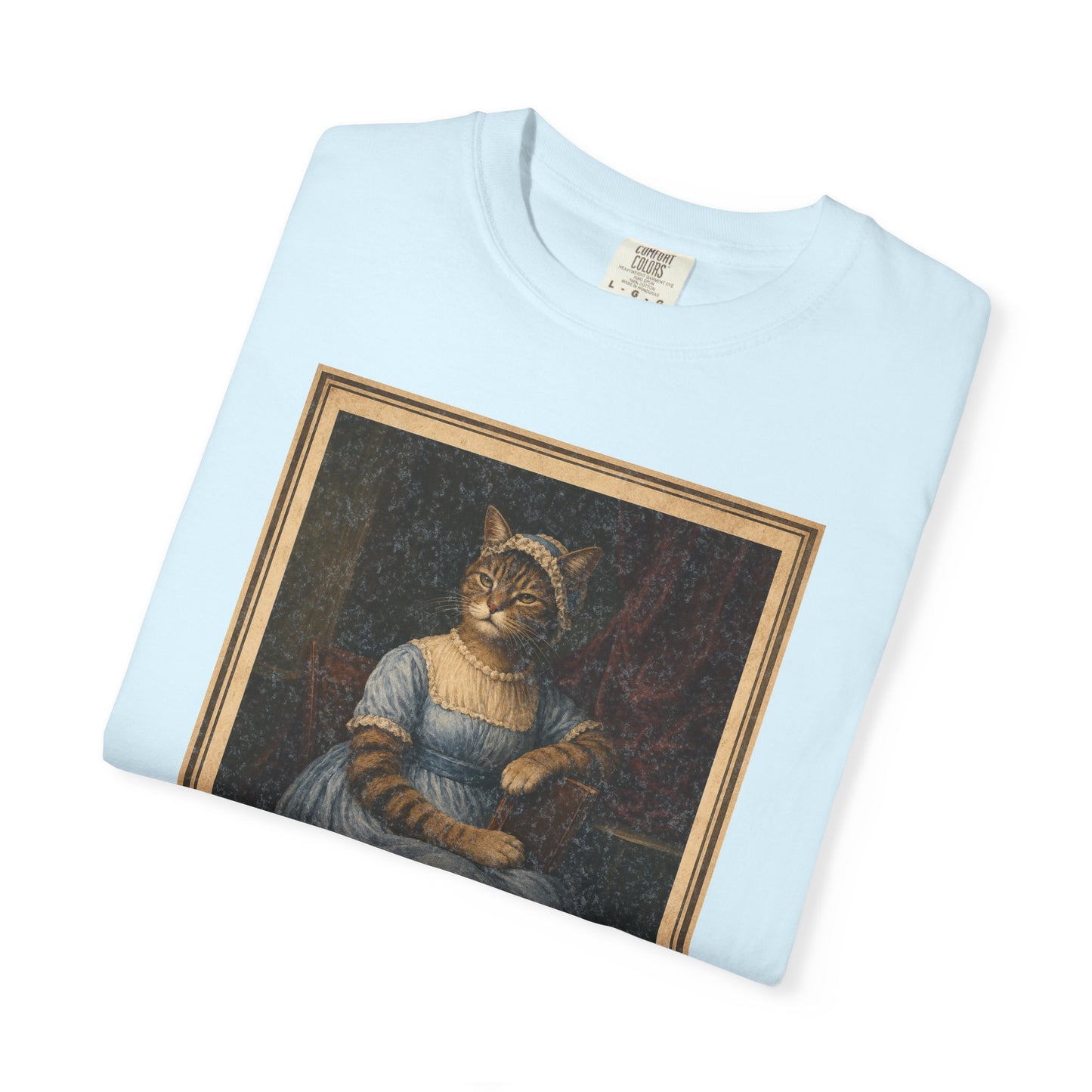 Jane Pawsten 'Pride and Indifference' T-Shirt Regency Distressed Funny Cat Tee