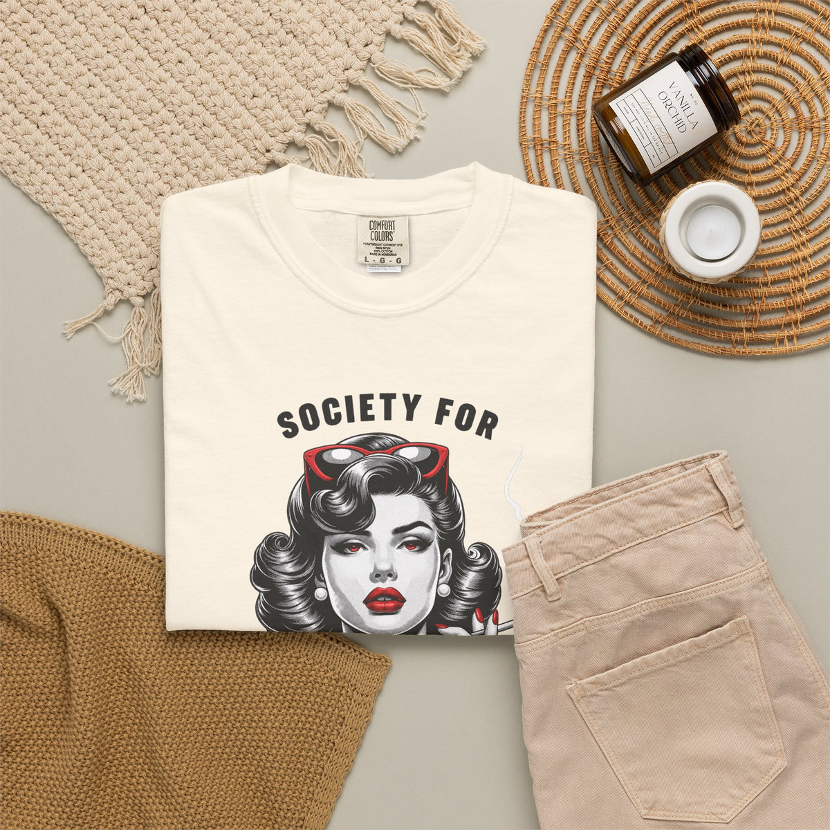 Society for Unladylike Conduct Vintage Feminist Graphic T-Shirt